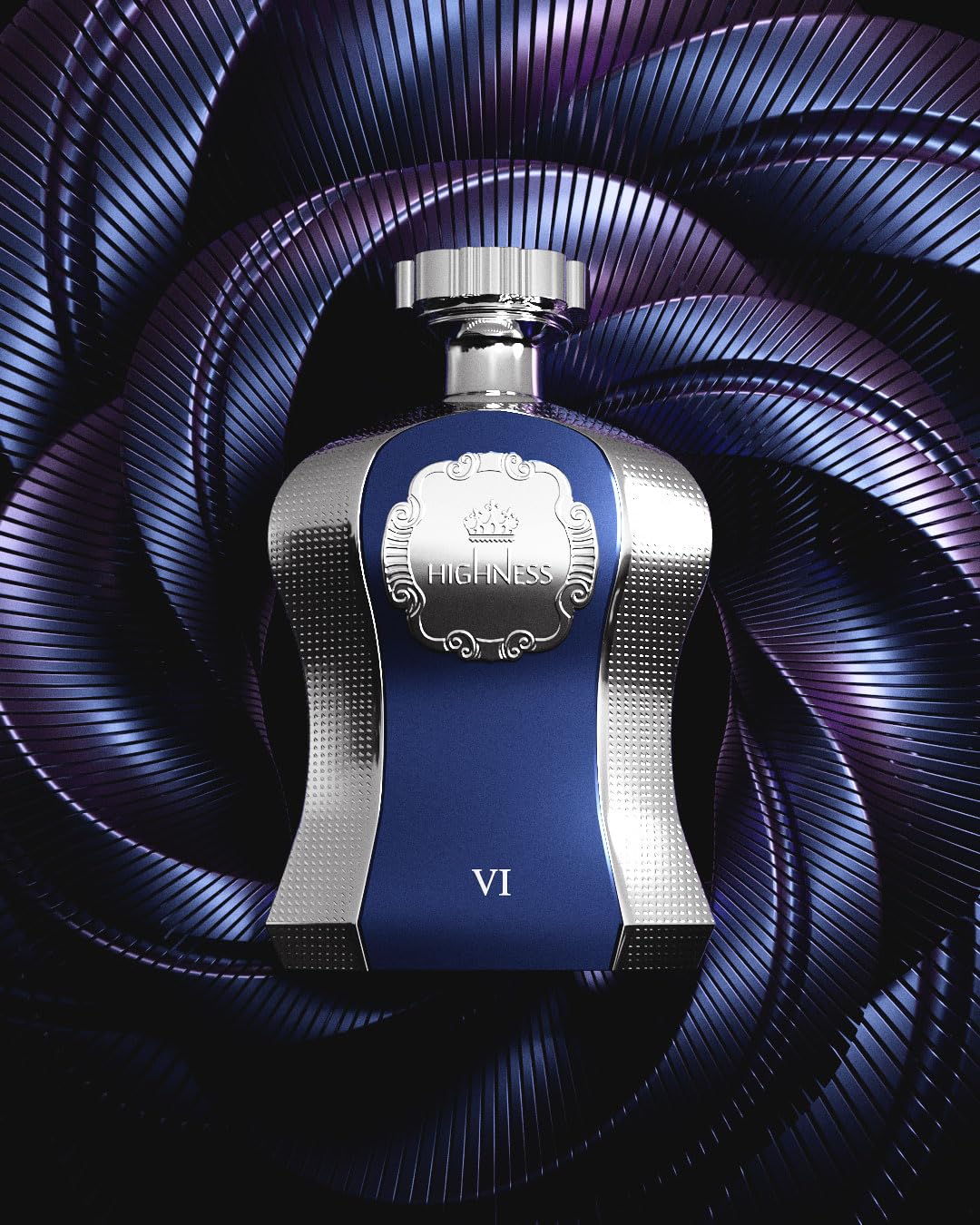 Afnan Highness Blue Luxury Unisex Eau De Parfum, 3.4 Fl. Oz – full view