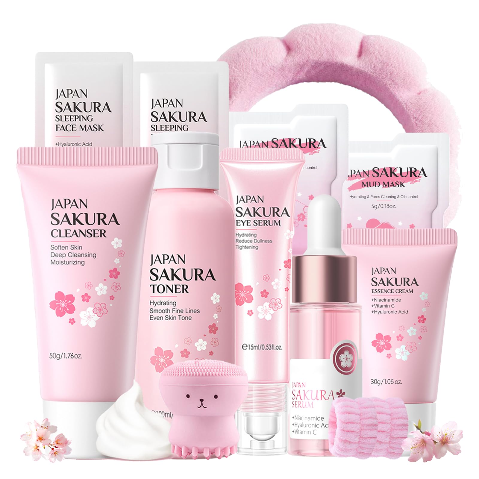 Sakura Skin Care Set for Women Birthday Gifts for Teen - Skin - Product Imagery