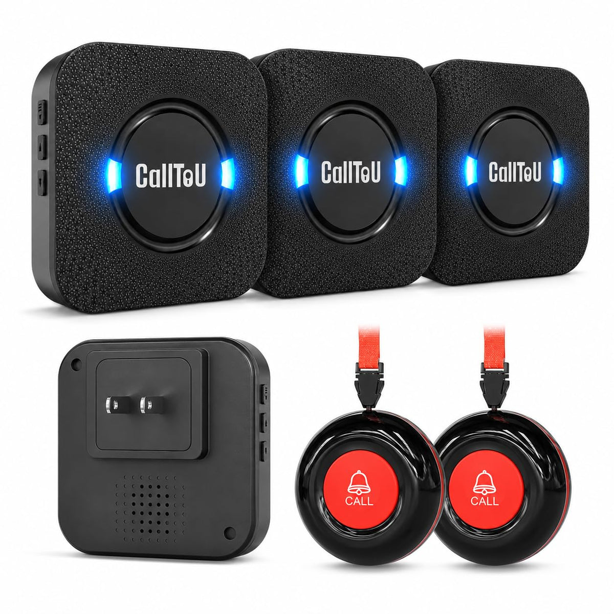 CallToU Caregiver Pager Call Button for Elderly Call Bell 2 - CallToU Official Imagery - 1