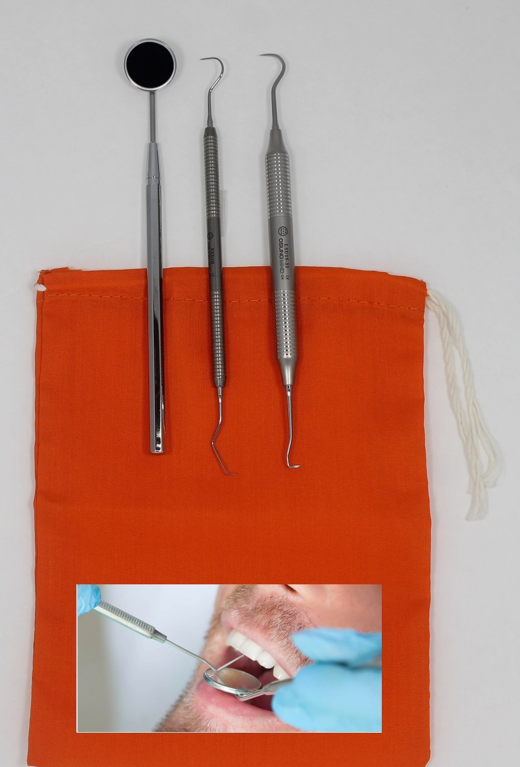 Dental Tartar Scraper and Remover Set with Storage Pouch - Osung Official Imagery - 4
