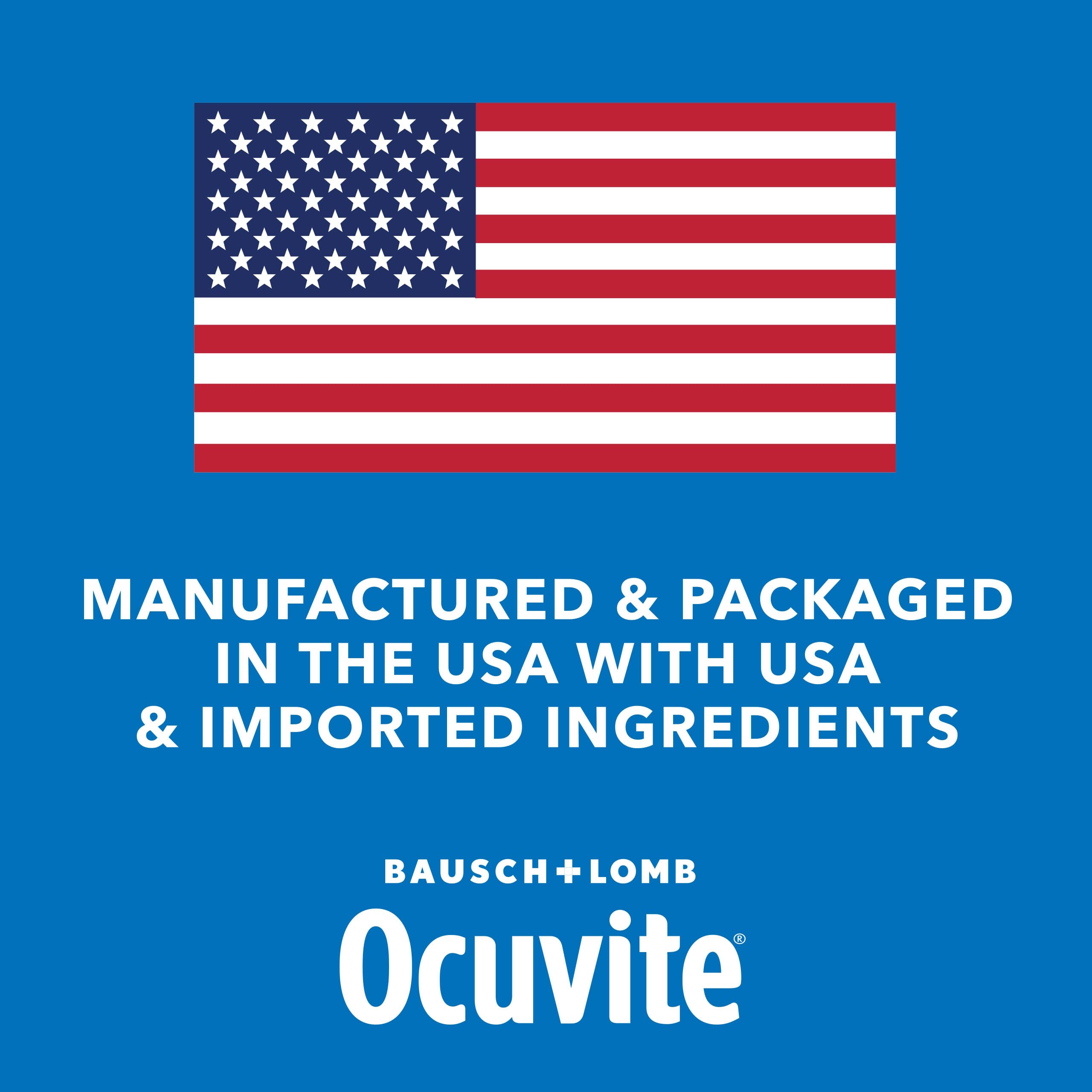 Ocuvite 50+ Eye Vitamins, Lutein & Zeaxanthin Supplement, 90 Softgels