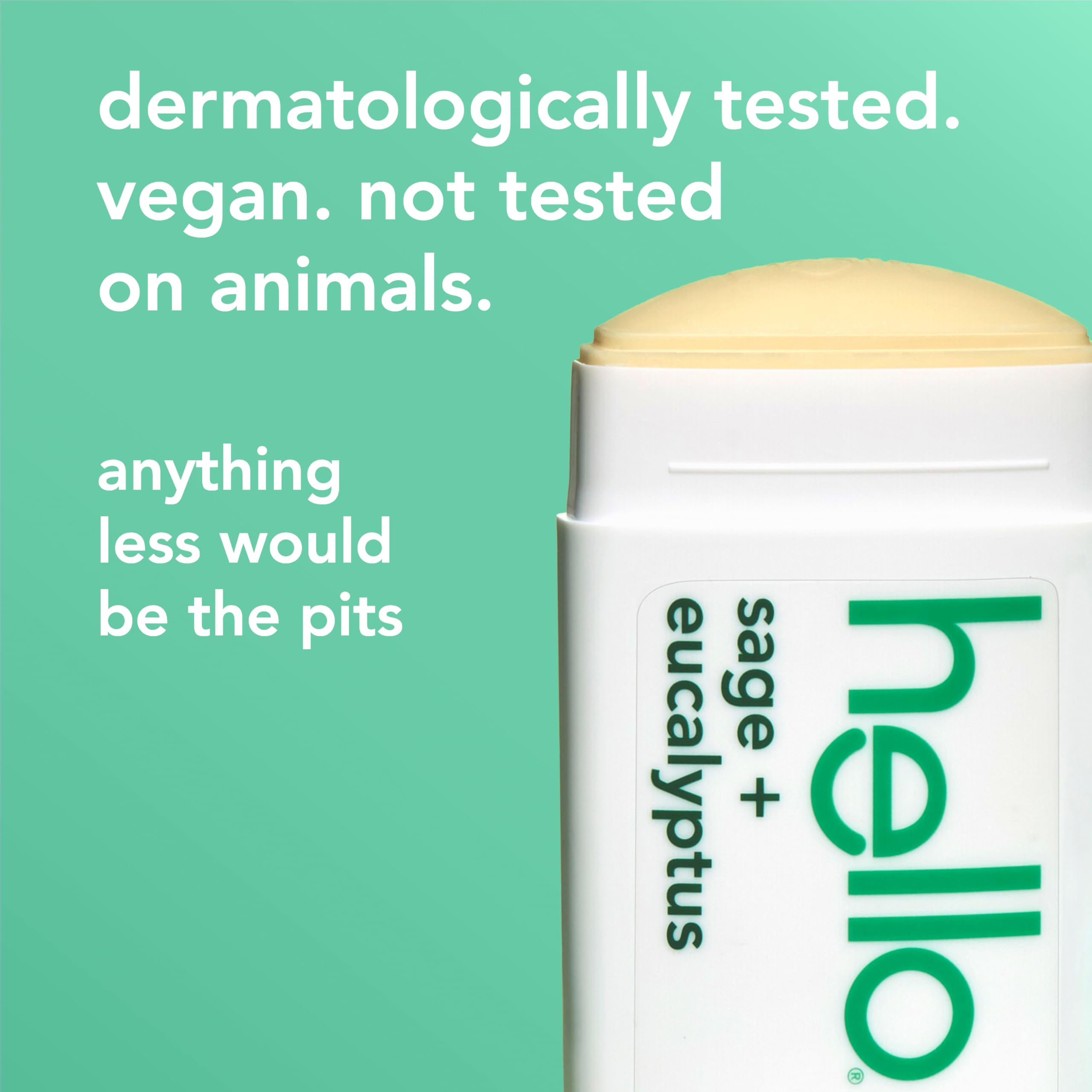 Hello aluminum-free deodorant variety 3-pack with 2.6 oz sticks, featuring natural and fresh scent options.