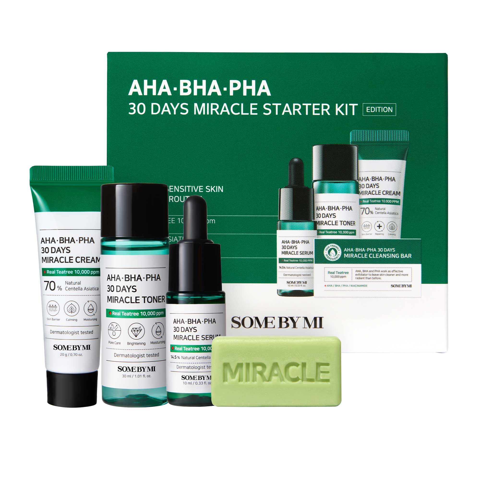 SOME BY MI AHA BHA PHA 30Days Starter Kit - Toner 1.01Oz, Serum - Product Imagery