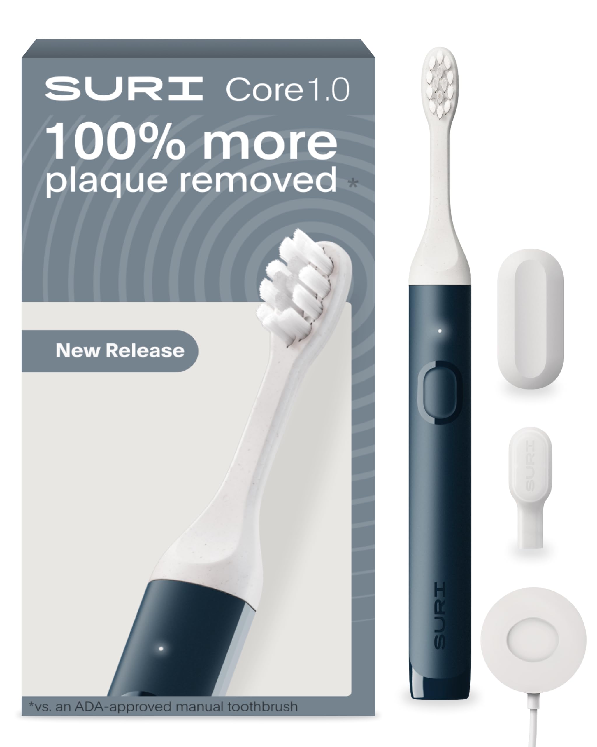 SURI NEW Core Sonic Electric Toothbrush | Up to 4 Weeks Battery - Product Imagery