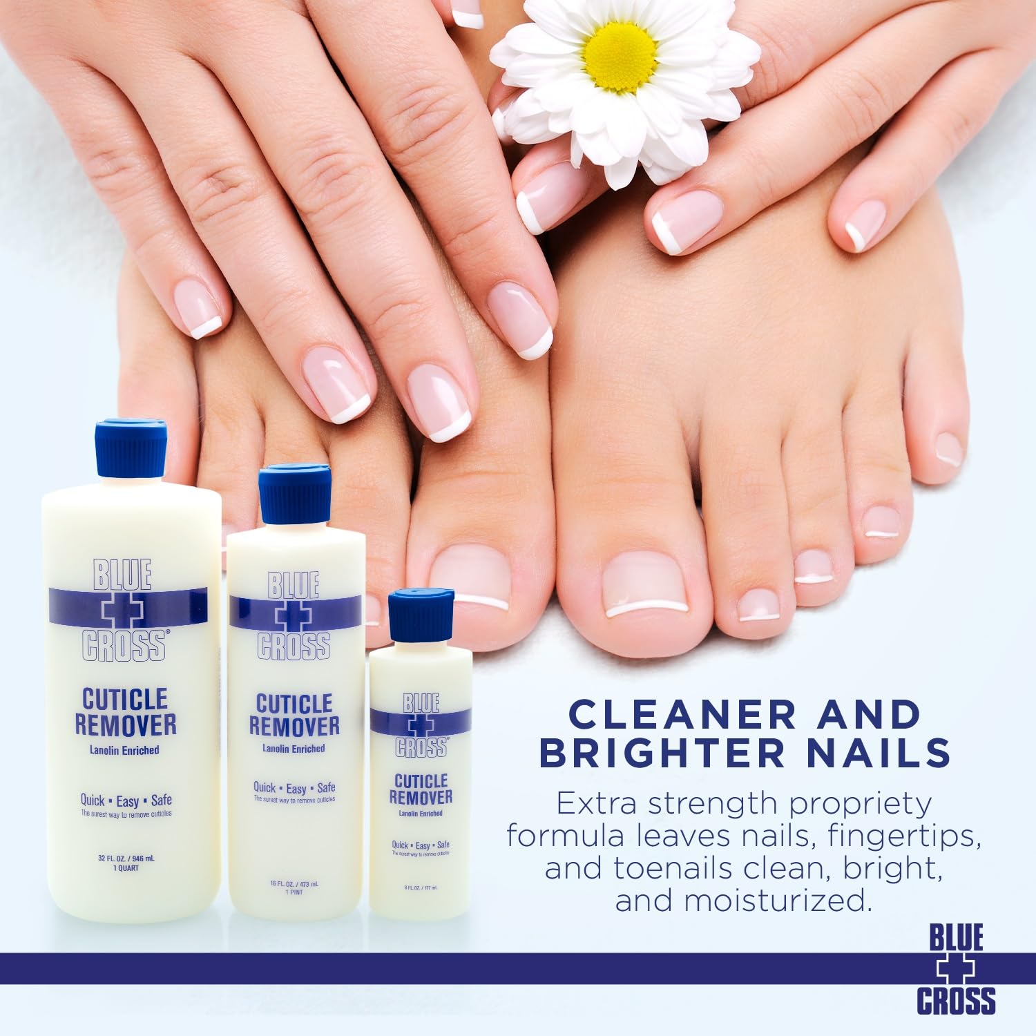 Blue Cross Cuticle Remover & Softener with Lanolin for Nails, 6 oz