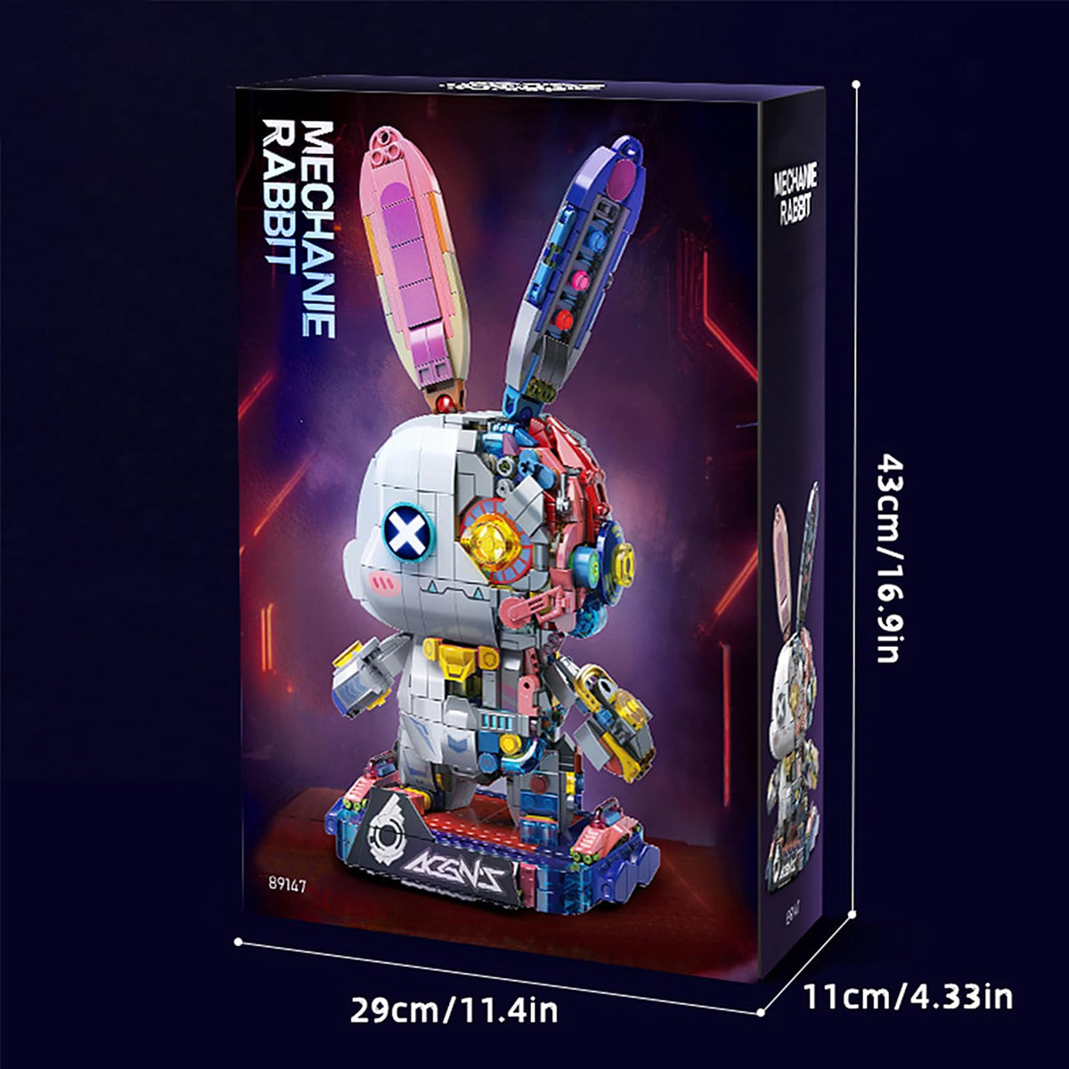 Punk Style Mechanical Rabbit Building Set with LED Light for - Xingya youpin Official Imagery - 4
