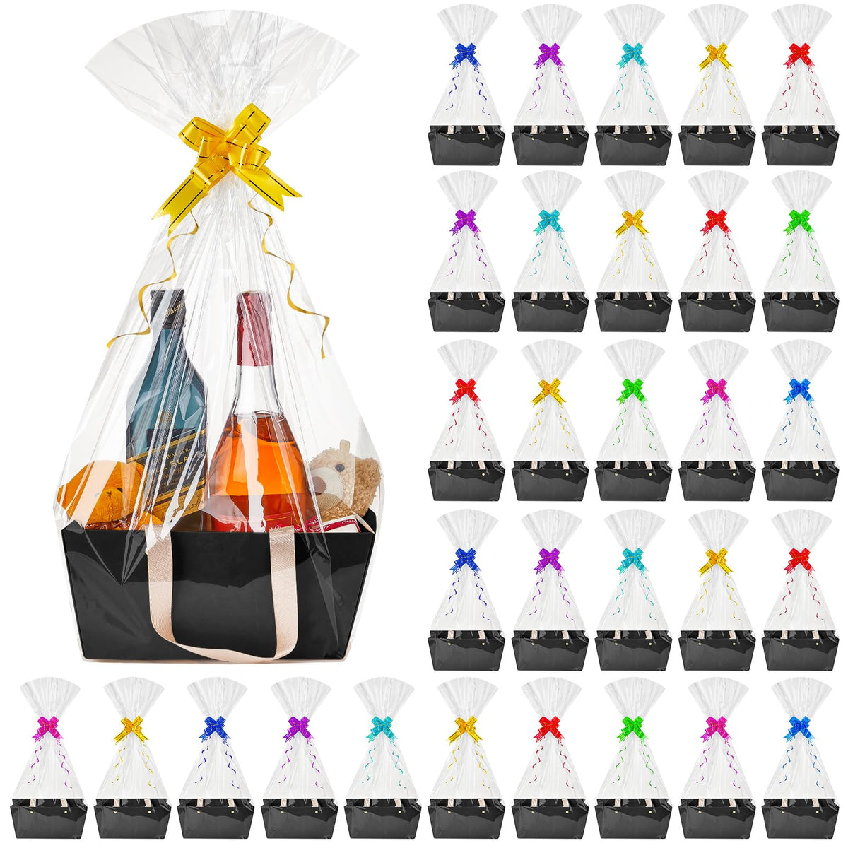30 Pcs Basket for Gift Empty DIY Bulk Basket with Handles - Tuanse Official Imagery - 2
