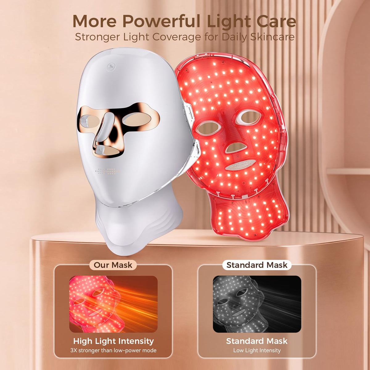 Red Light Therapy for Face Neck Wireless LED Face Mask - Mapretty Official Imagery - 6