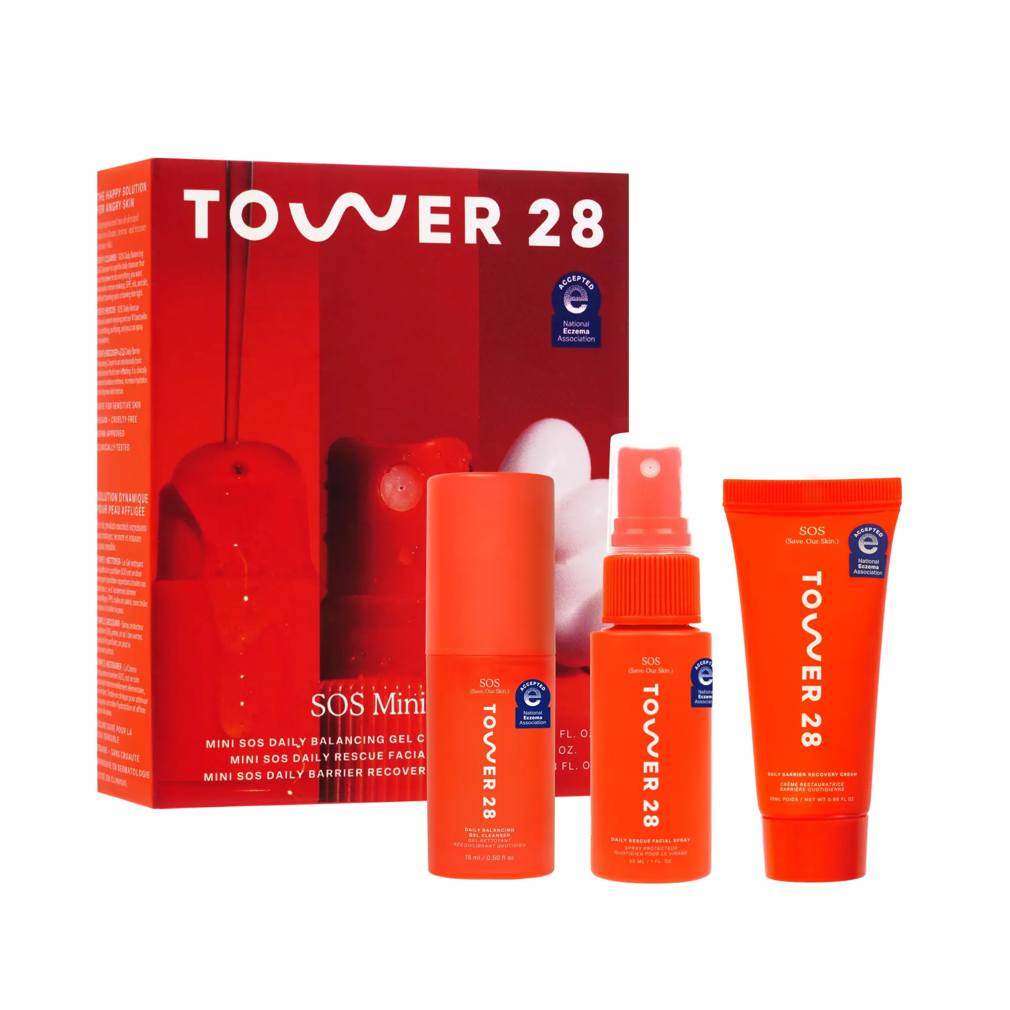 Tower 28 SOS Recovery Hydrating Face Cream for Sensitive Skin - Product Imagery