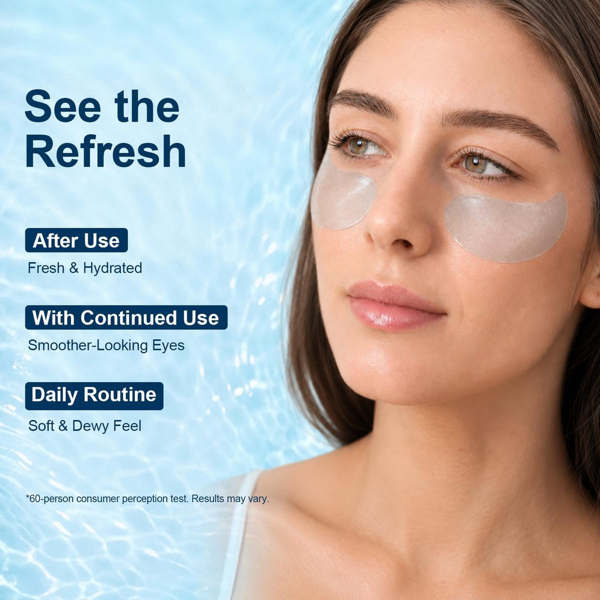 TINTARK Ocean Oracle Hydrating Hydrogel Eye Patches, 28 Pairs – packaging and label