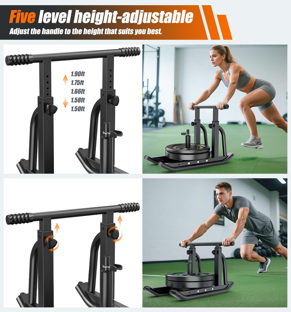 TYRSEN Football Sleds and Chutes, Weight Sled, Workout Fitness Sled for Training- Running Speed, Agility, Soccer, Streng