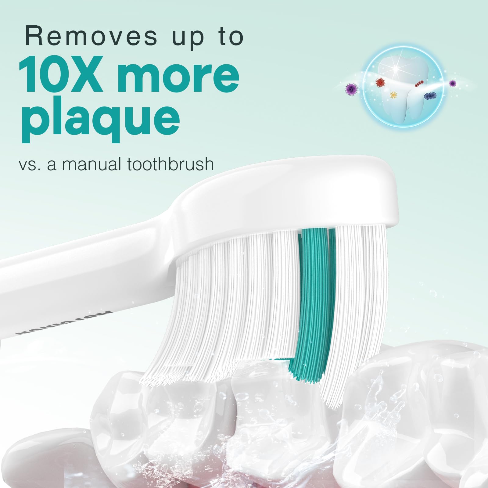 Aoremon replacement toothbrush heads for Philips Sonicare E-Series, pack of 8, compatible electric toothbrush accessories.
