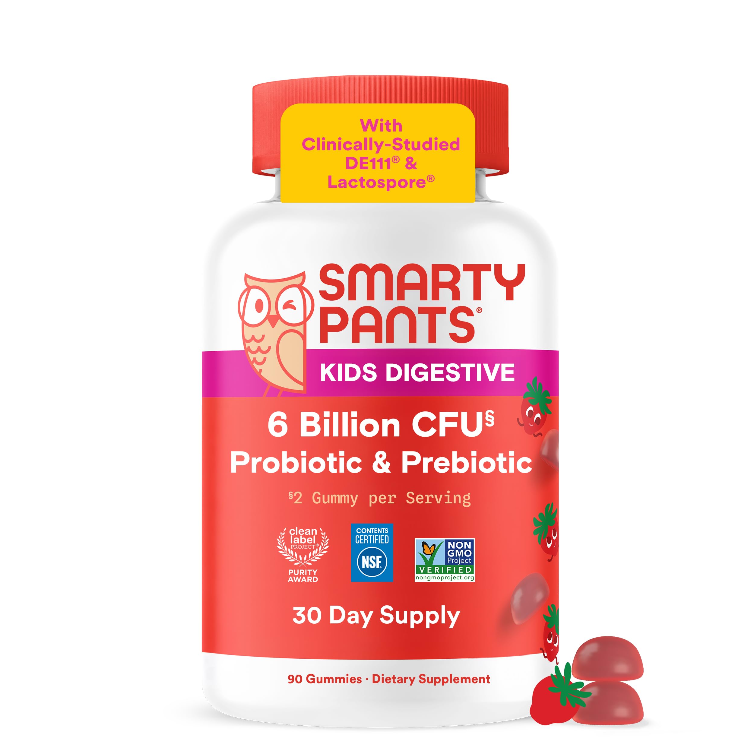 SmartyPants Kids Probiotic & Prebiotic Gummies 60 Ct