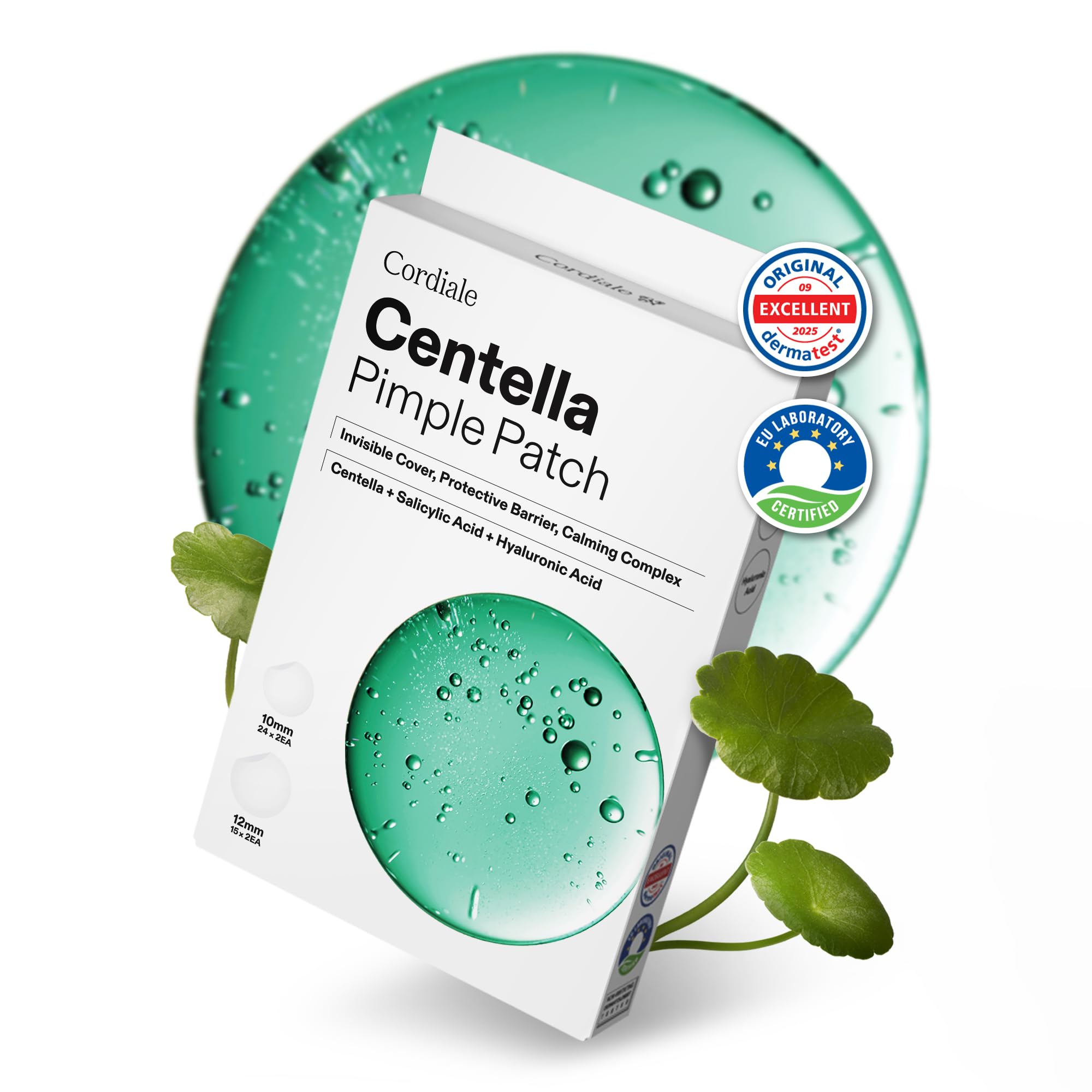 Cordiale Centella Pimple Patches with Salicylic & Hyaluronic - Product Imagery