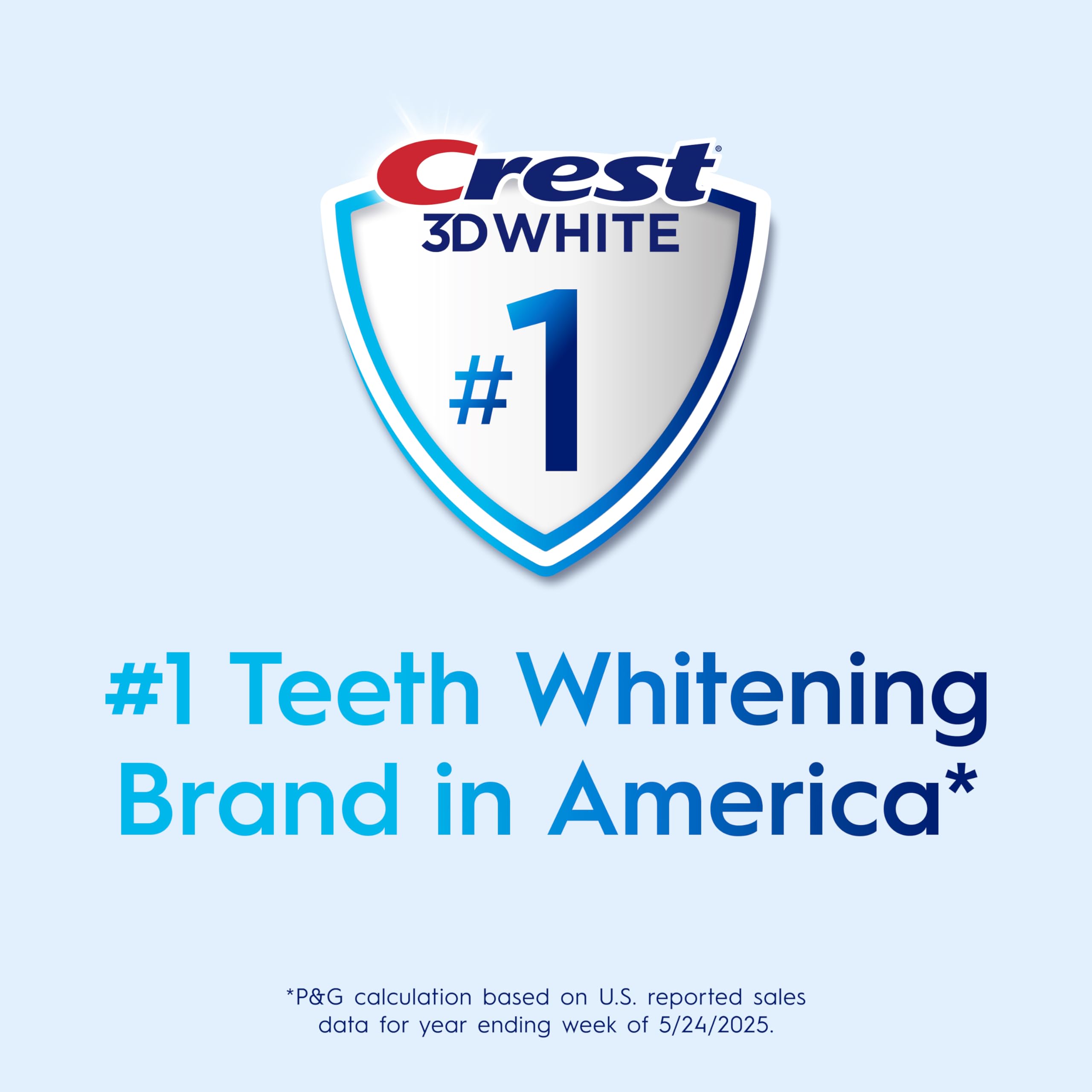 Crest 3D White Advanced, Teeth Whitening Toothpaste for Adults, 3.7 oz, 4 Pack, Cavity Protection Fluoride Toothpaste, Strengthens Enamel, Travel Size Toiletries