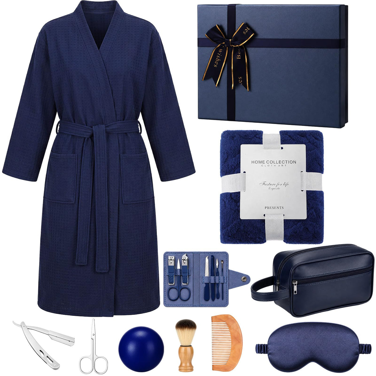 11 Pcs Birthday Gifts for Men Get Well Care Package Navy - Cuffbow Official Imagery - 2