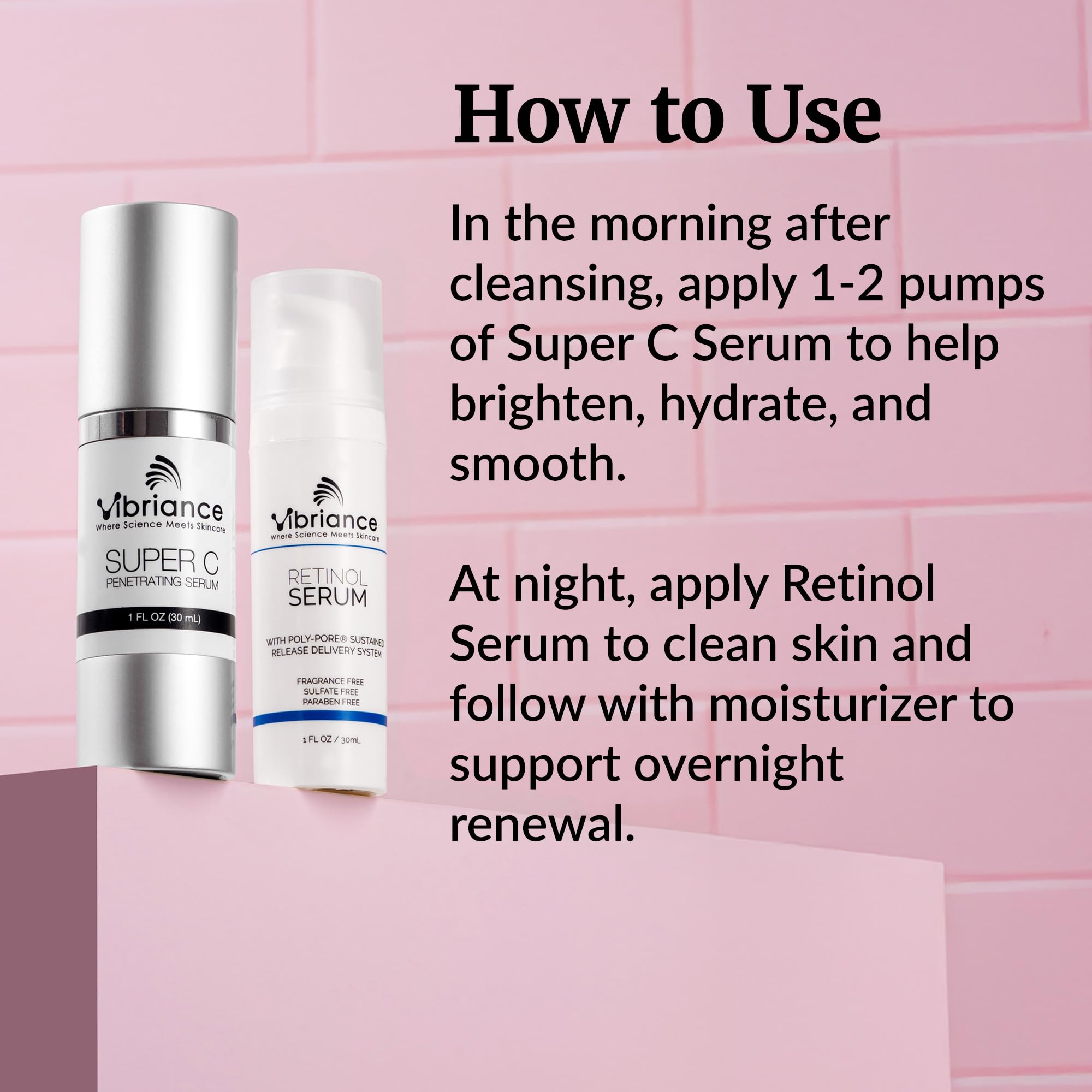 Vibriance Dynamic Duo Bundle Super C Serum + Retinol Serum