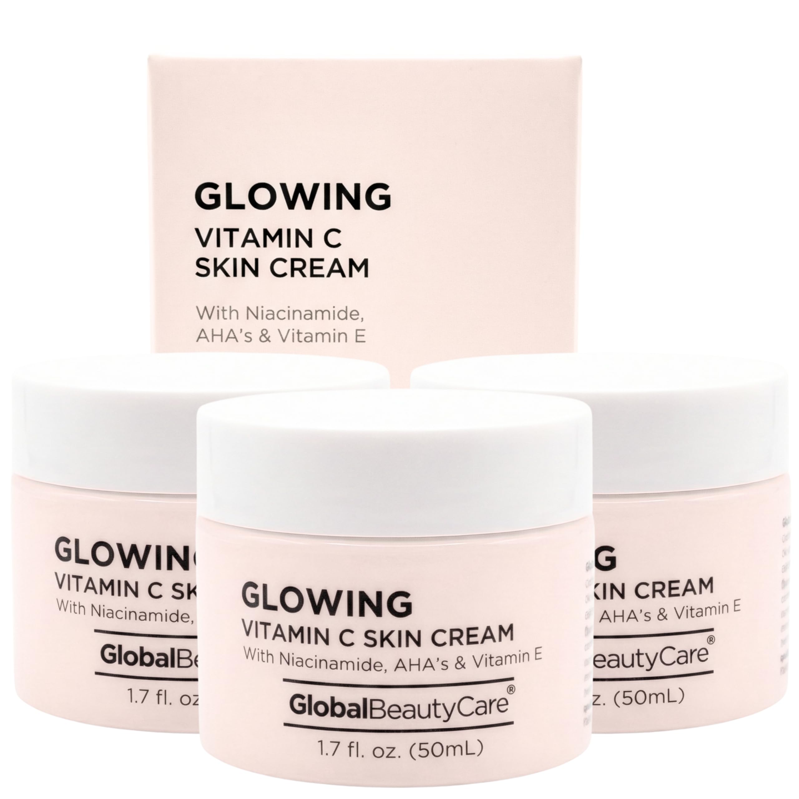 Global Beauty Care Glowing Vitamin C Skin Cream - Radiant Face - Product Imagery