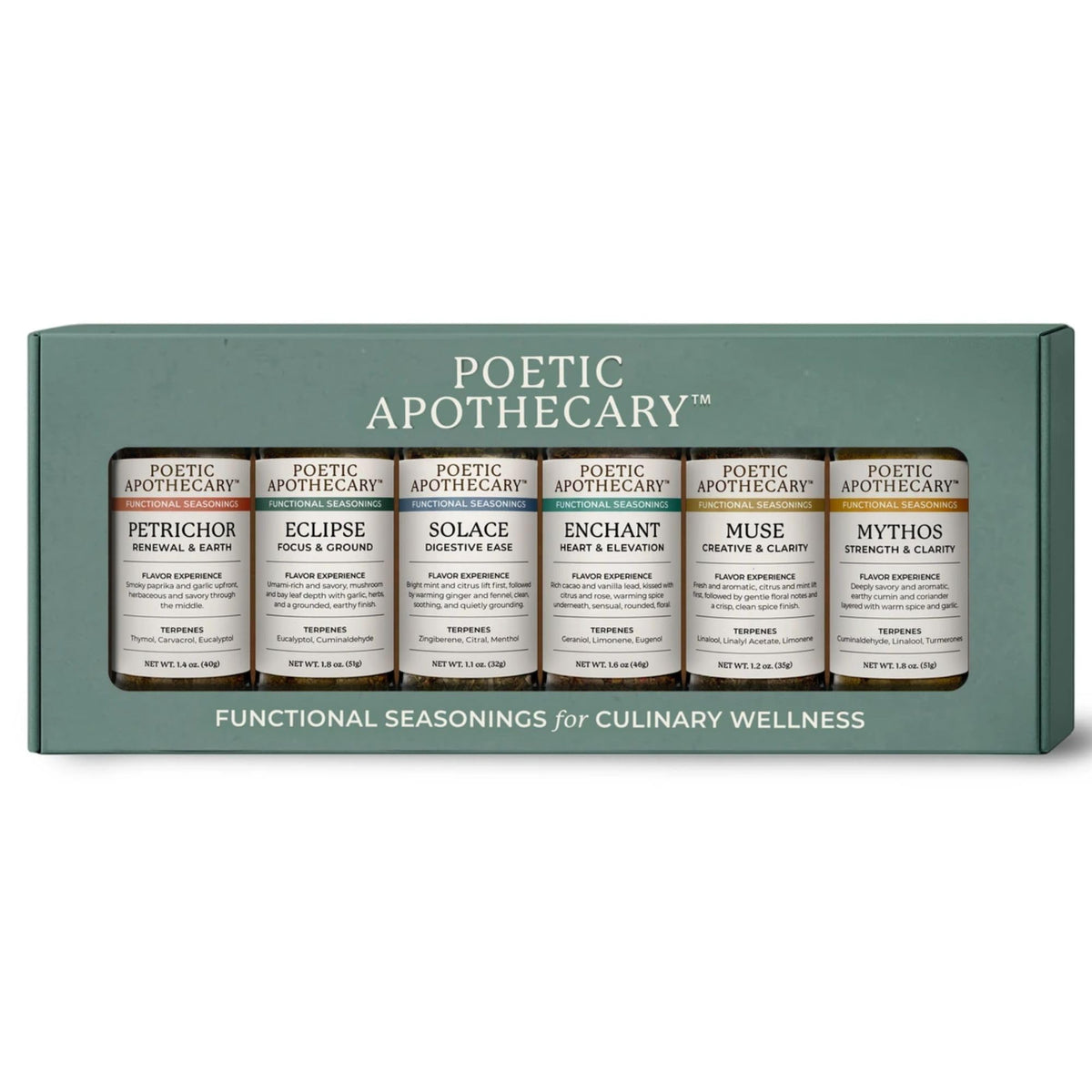 Poetic Apothecary Organic Spice Gift Set Salt Free Vegan - Starwest Botanicals Official Imagery - 2