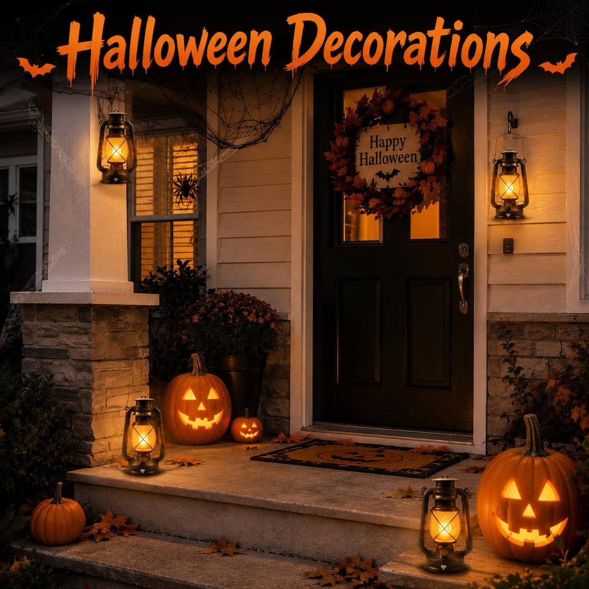 Wondrastical 2 Pack Bronze Vintage 4 Modes Rechargeable Lanterns with Remote Control