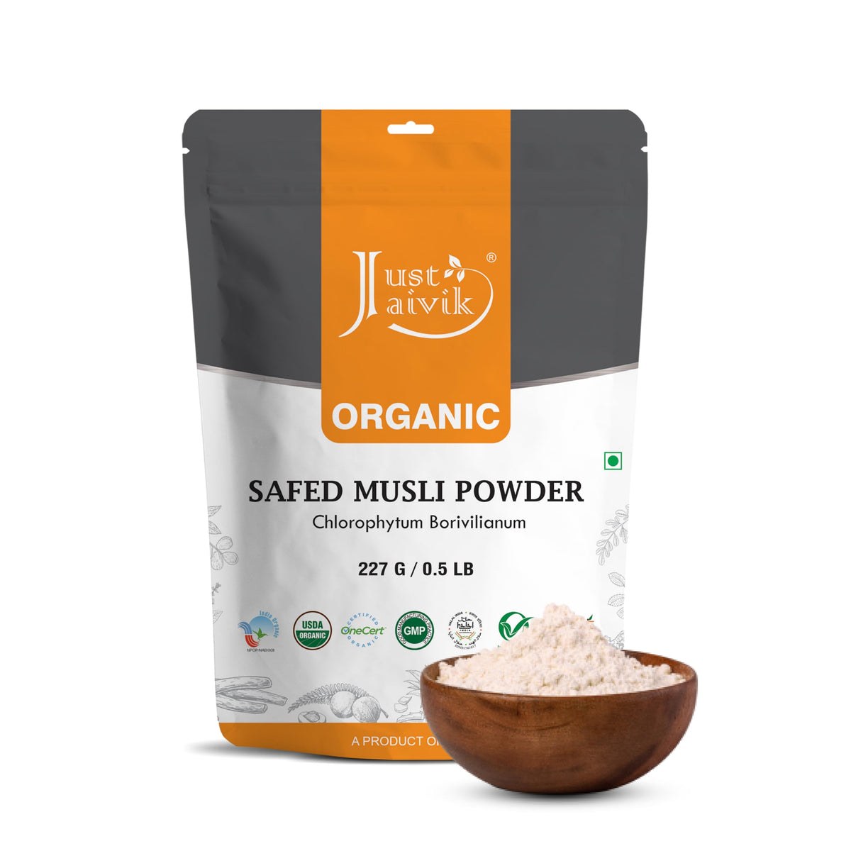 100 Organic Safed Musli Powder - Just Jaivik Official Imagery - 1