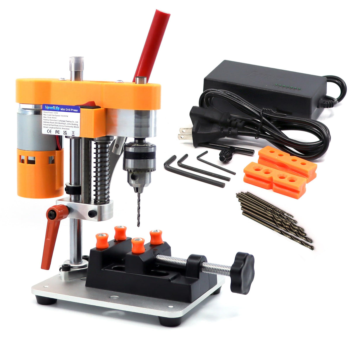 NovelLife Precision Mini Drill Press Benchtop Driller Machine B10 Upgraded – 6 millimeters