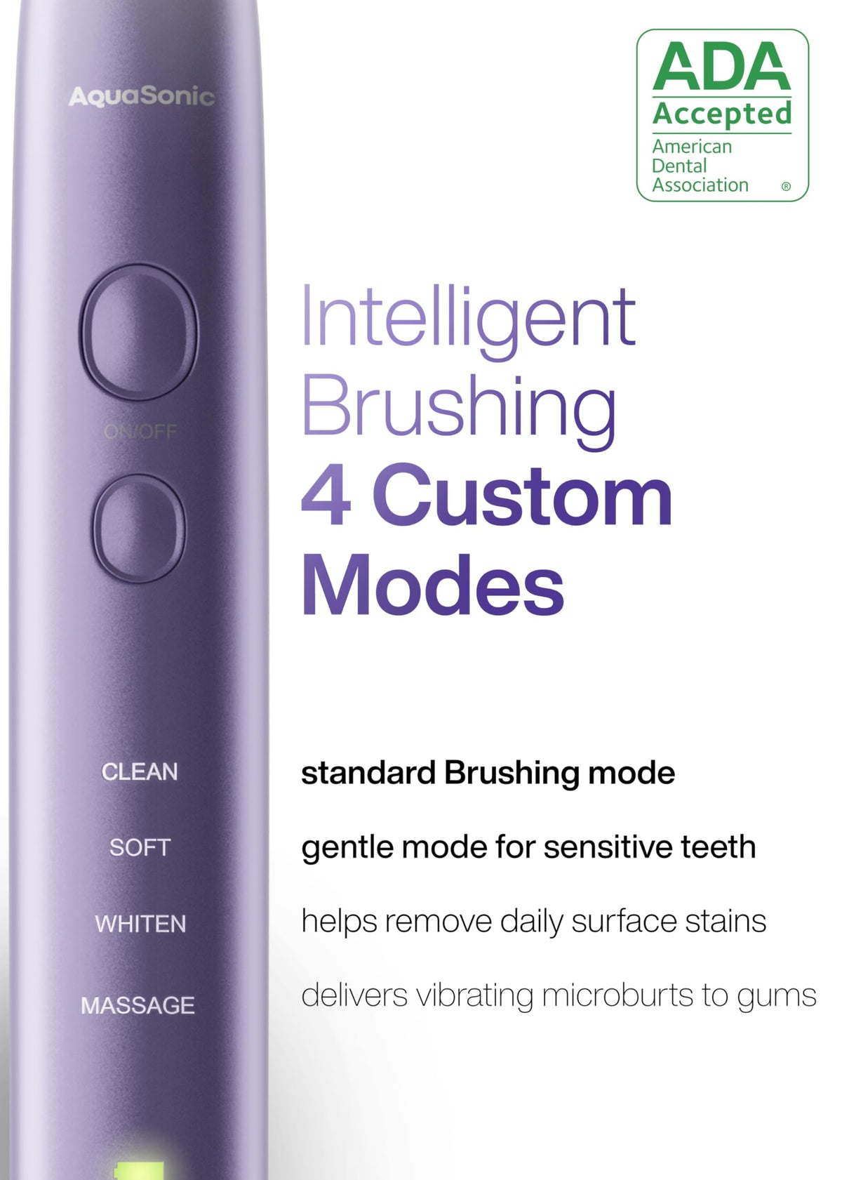Aquasonic Vibe Series Ultra Whitening Toothbrush ADA - Aquasonic Official Imagery - 5
