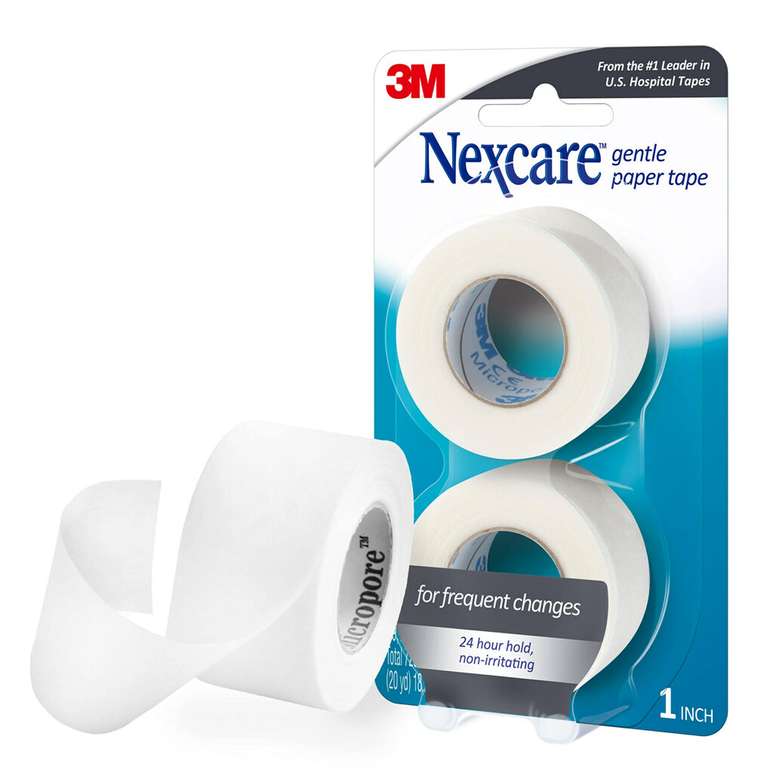 Nexcare Gentle Paper Tape, Medical Paper Tape, Secures Dressings - Product Imagery