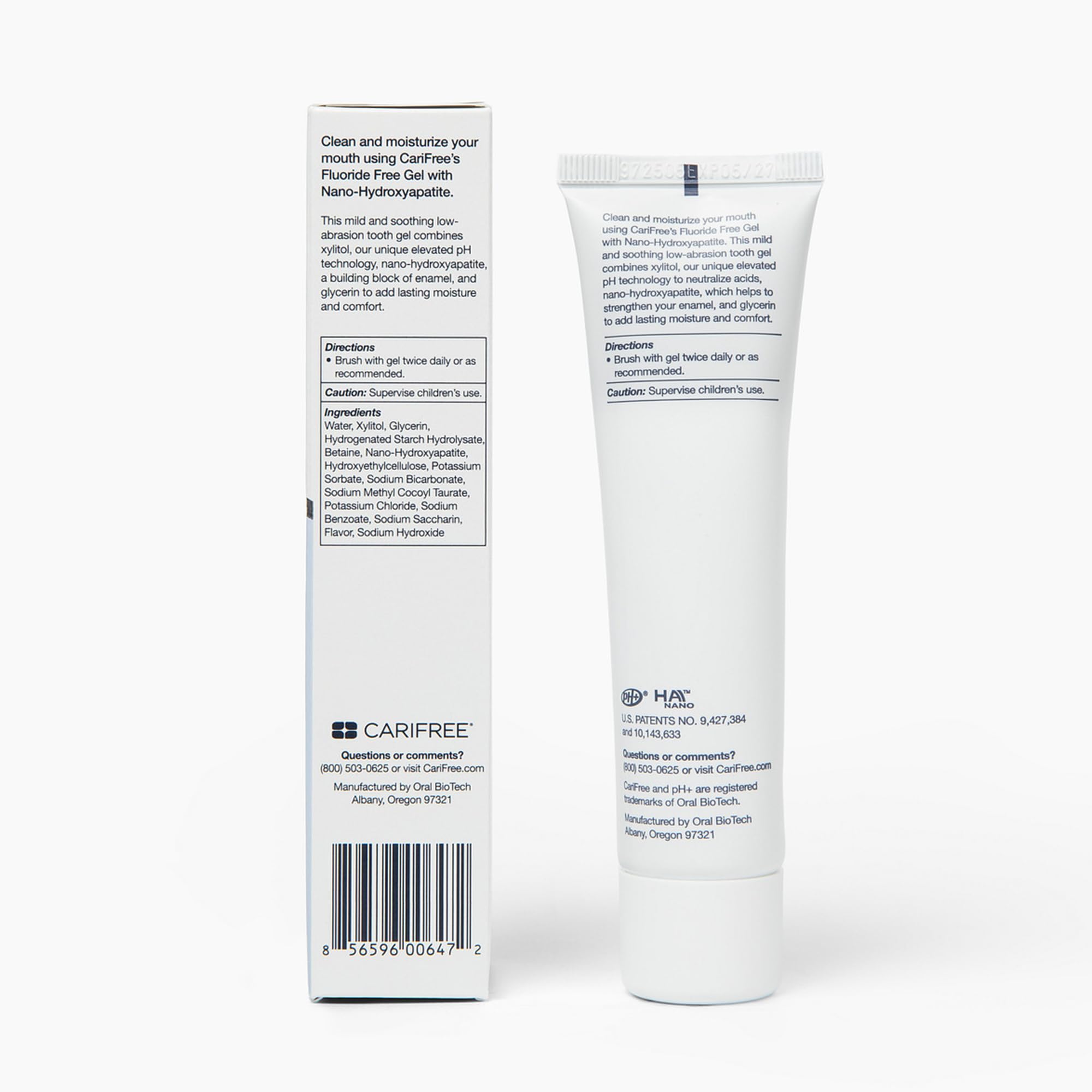 CariFree Nano Hydroxyapatite Toothpaste, Fluoride-Free, Grape