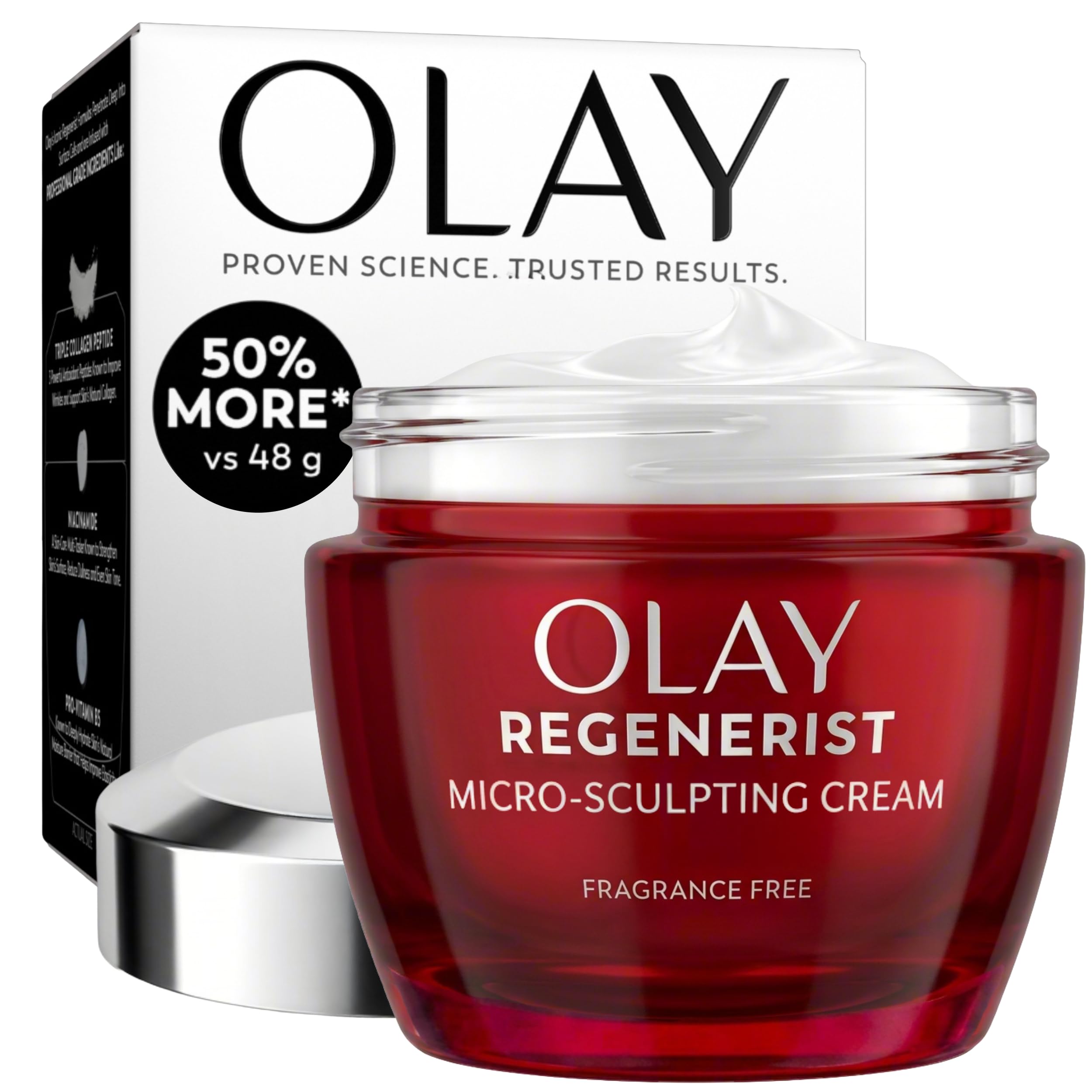 Olay Face Moisturizer, Regenerist Micro-Sculpting Cream for - Product Imagery