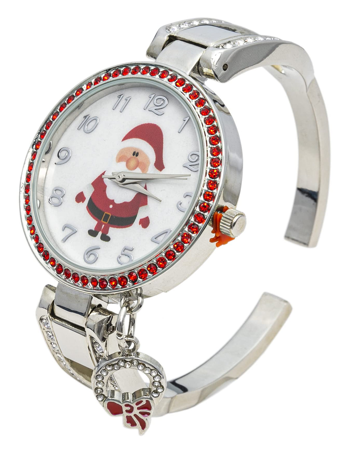 Blekon Collections Women's 34mm Case Rhinestone Dial Metal Cuff Bangle Watch – product photo (Wrist Watches)