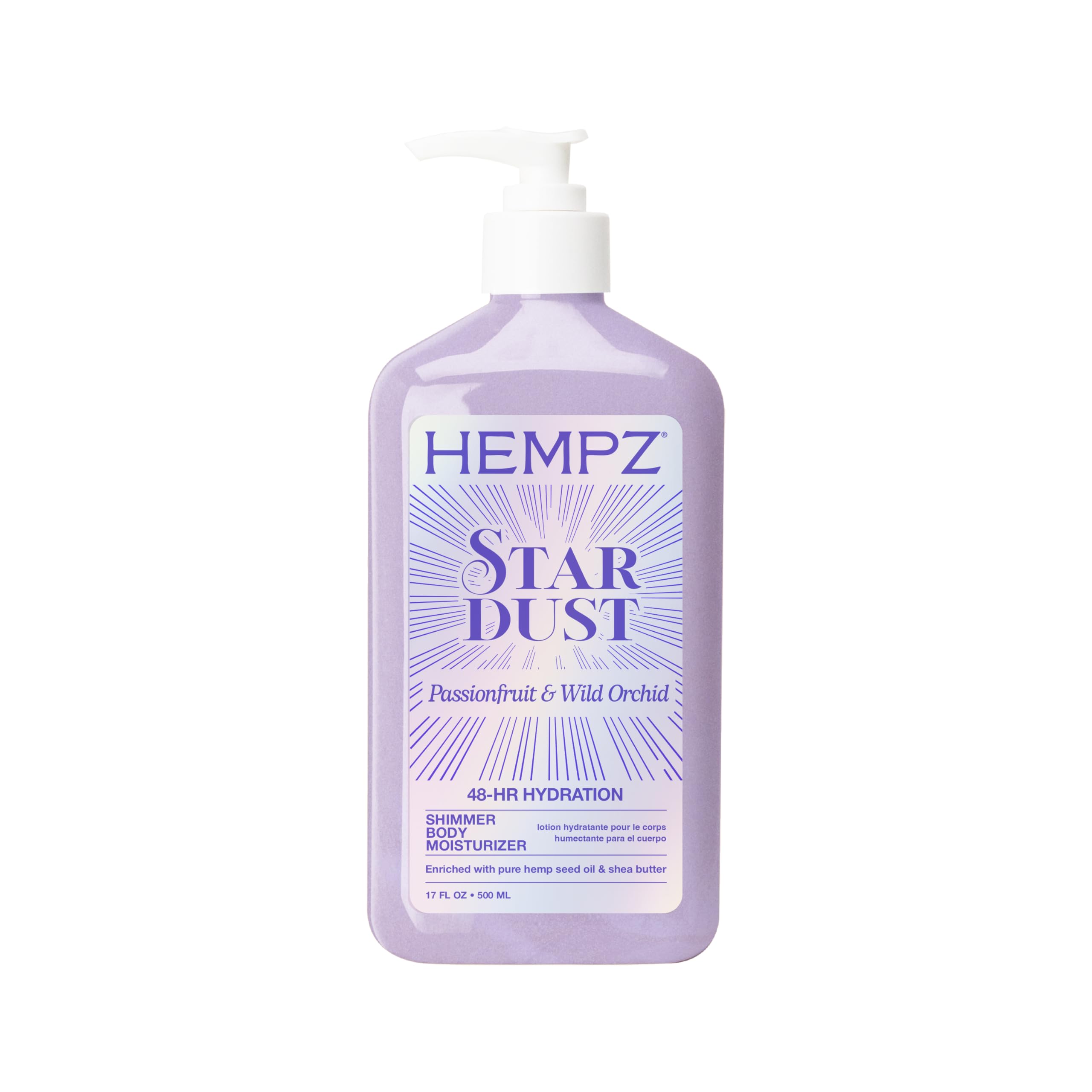 Hempz Star Dust Moisturizing Body Lotion With Shimmer - 17 Fl Oz