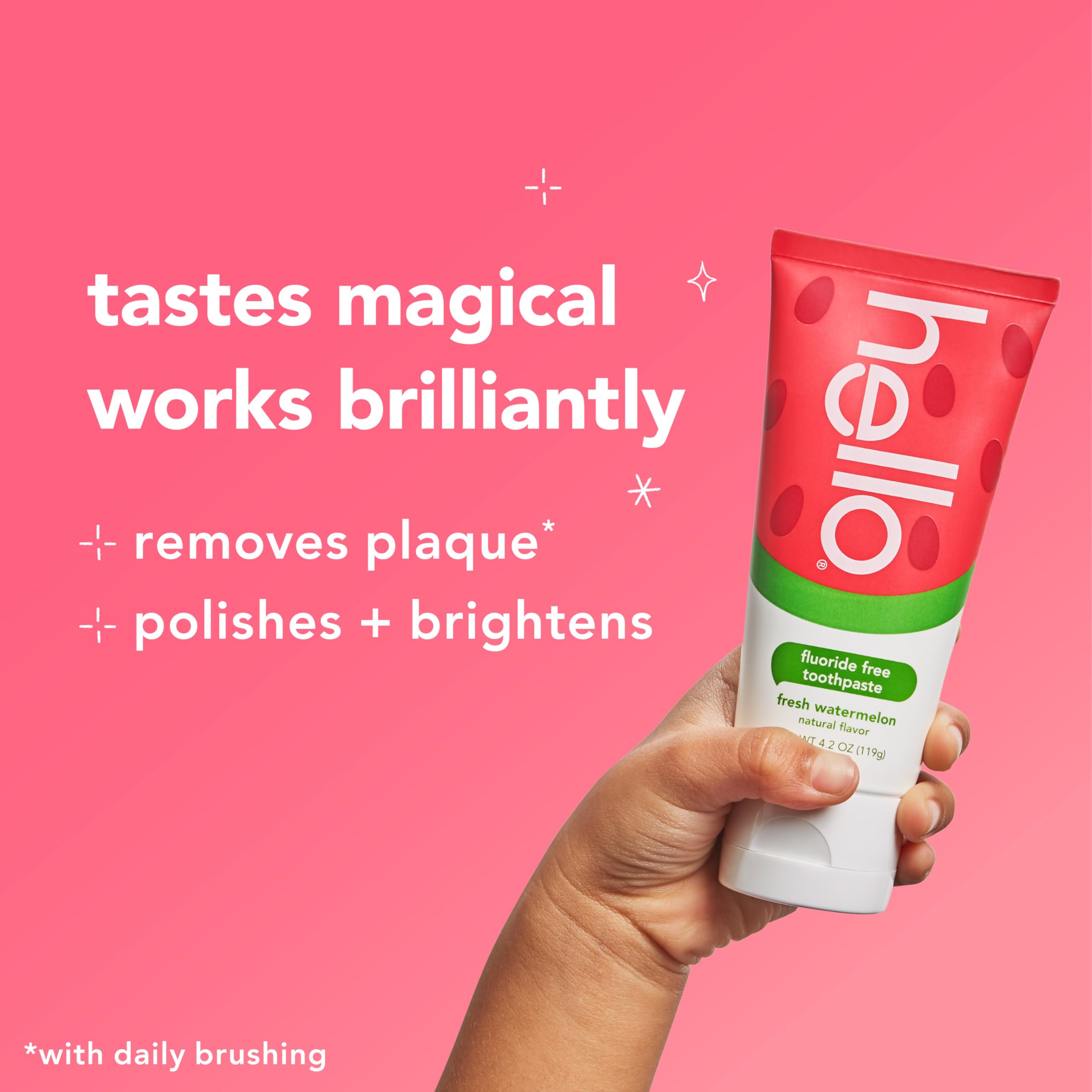 hello Kids Fluoride Free Toothpaste Watermelon 3-Pack