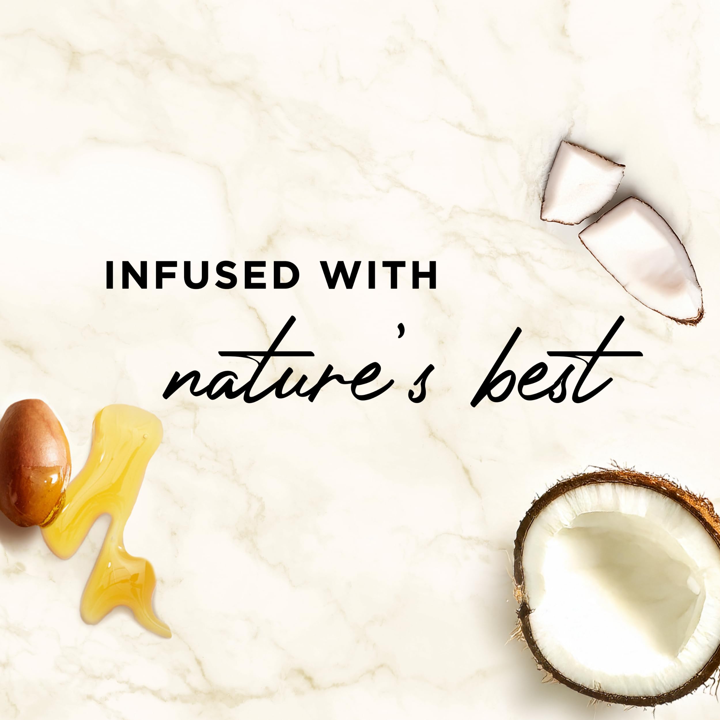 Hair Food Coconut & Argan Oil Heat Protectant Spray in 6.4 fl oz bottle, showing the product with coconut and argan oil ingredients