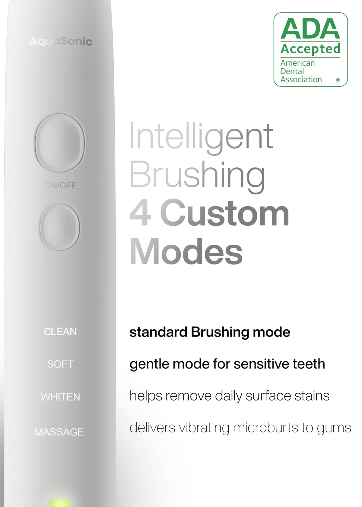 Aquasonic Vibe Series Ultra Whitening Toothbrush ADA - Aquasonic Official Imagery - 5
