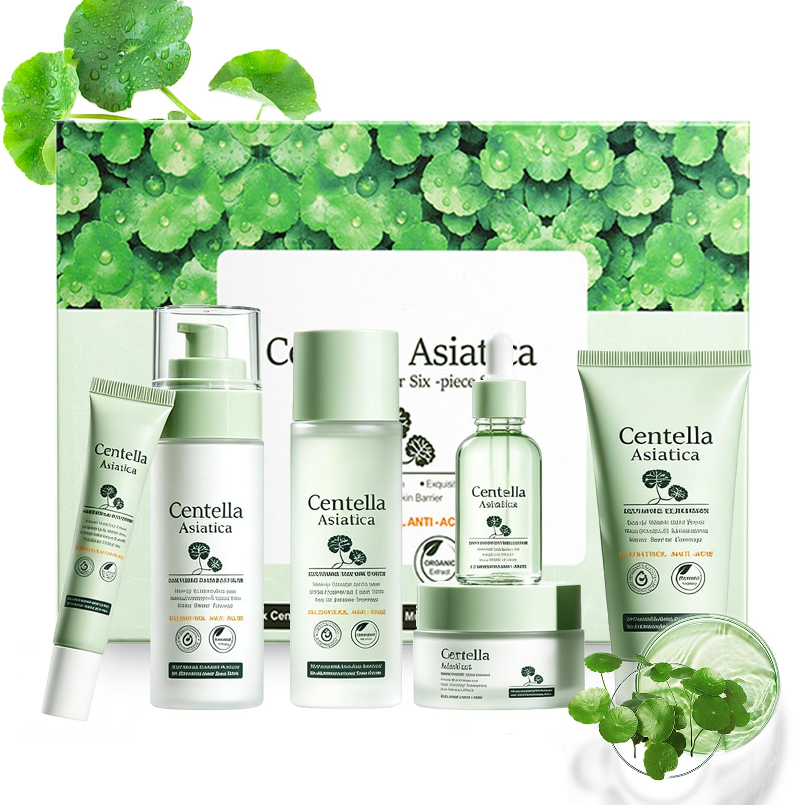 Centella 6-Piece Hydrating Skincare Set - Product Imagery