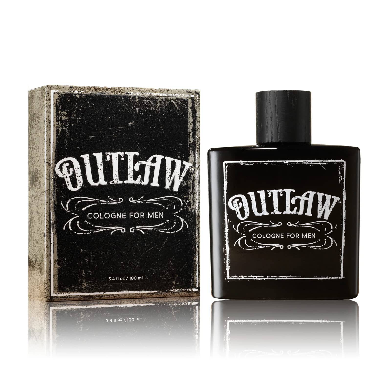 Tru Western Outlaw men's cologne bottle, 3.4 fl oz, with sleek design, representing Tru Fragrance Beauty's personal fragrance.