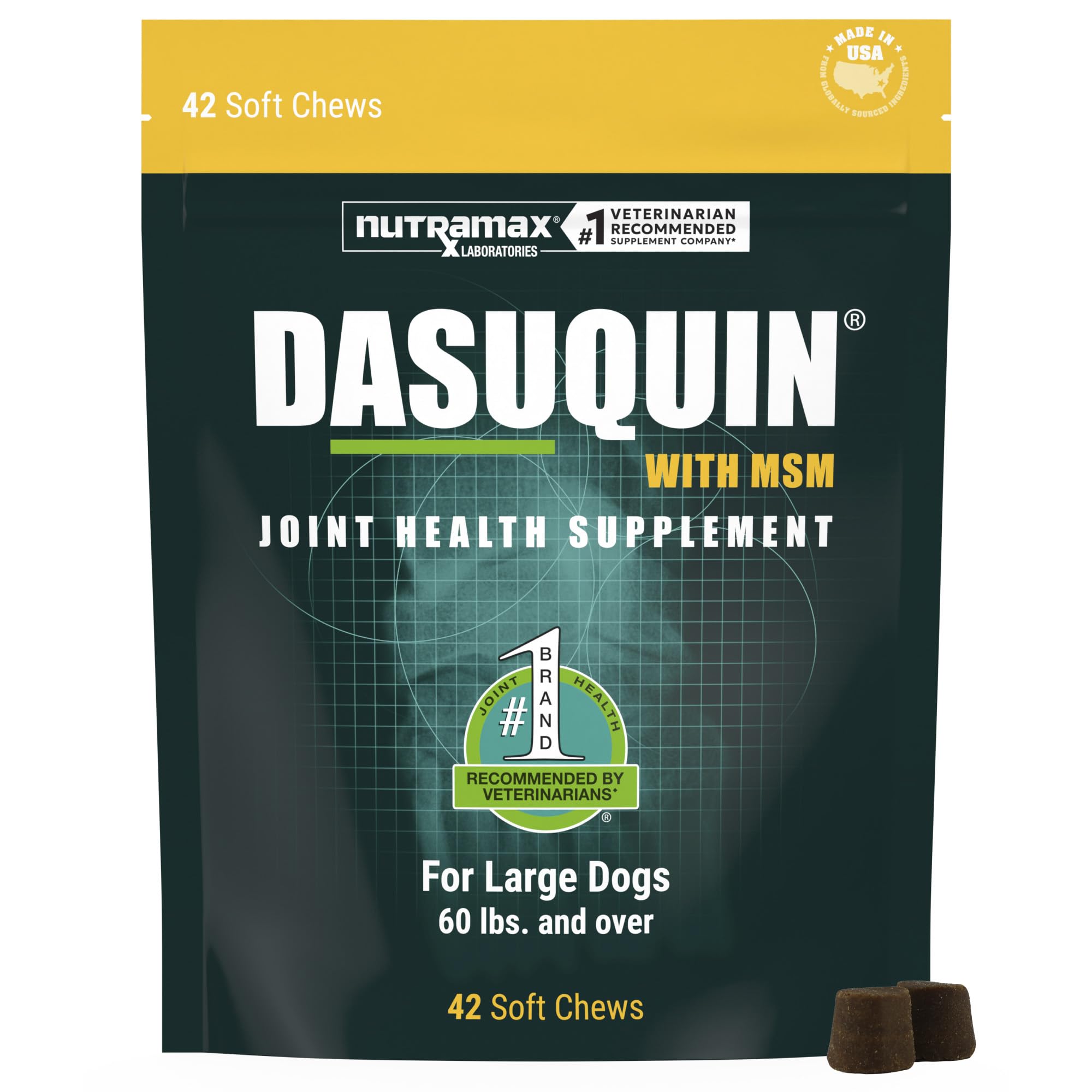 Nutramax Dasuquin MSM Joint Supplement for Large Dogs, Soft - Product Imagery