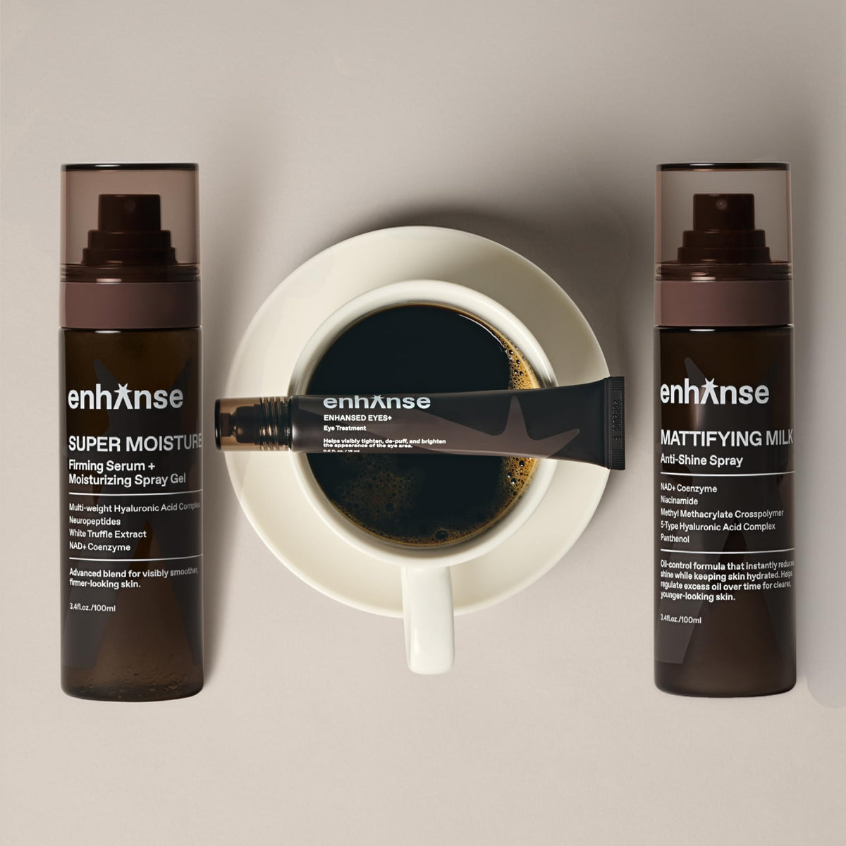 The Maxxing Routine Mens Skincare Gift Set De Puff Matte 3 - ENHANSE Official Imagery - 5