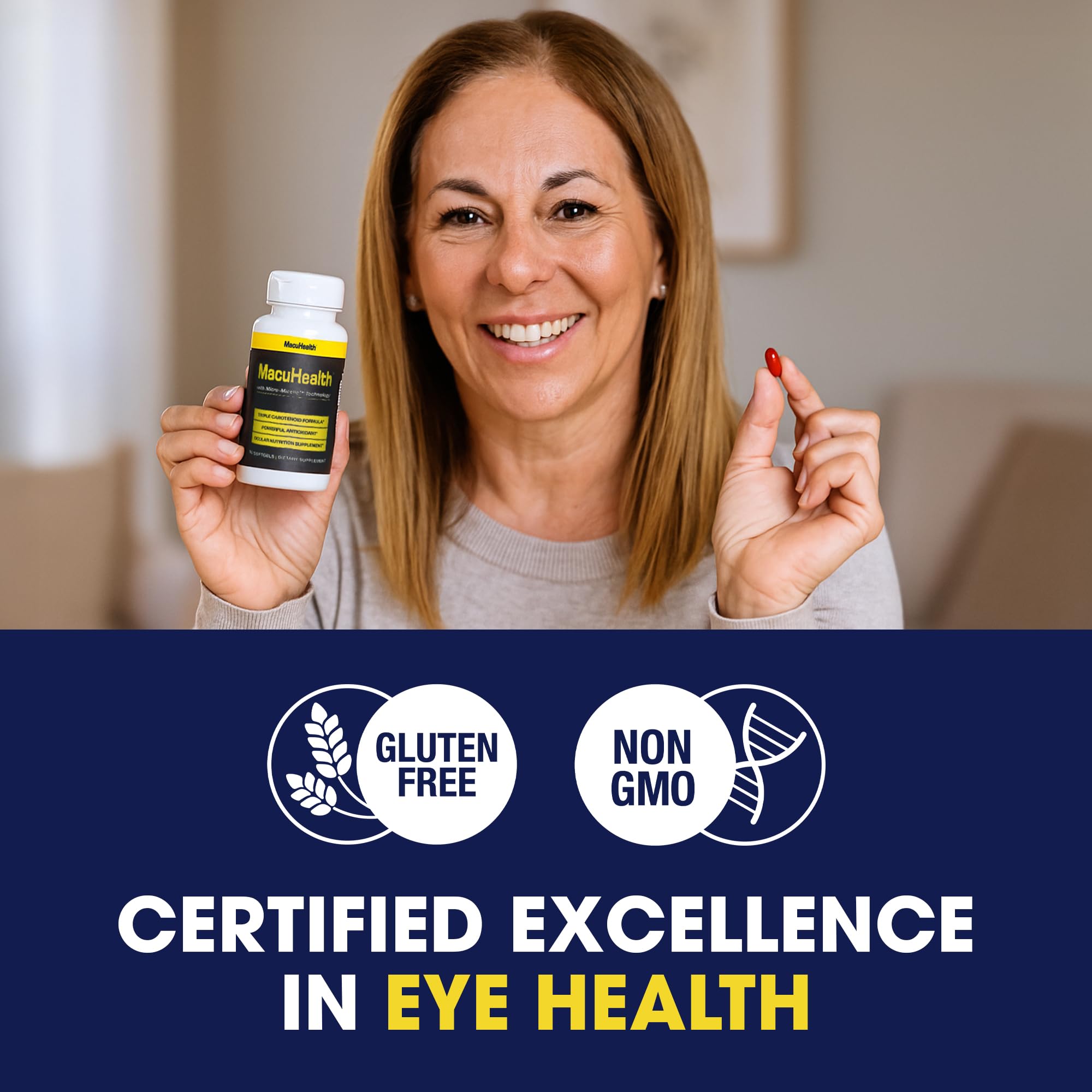 Macuhealth Triple Carotenoid Formula - Eye Vitamins for Adults