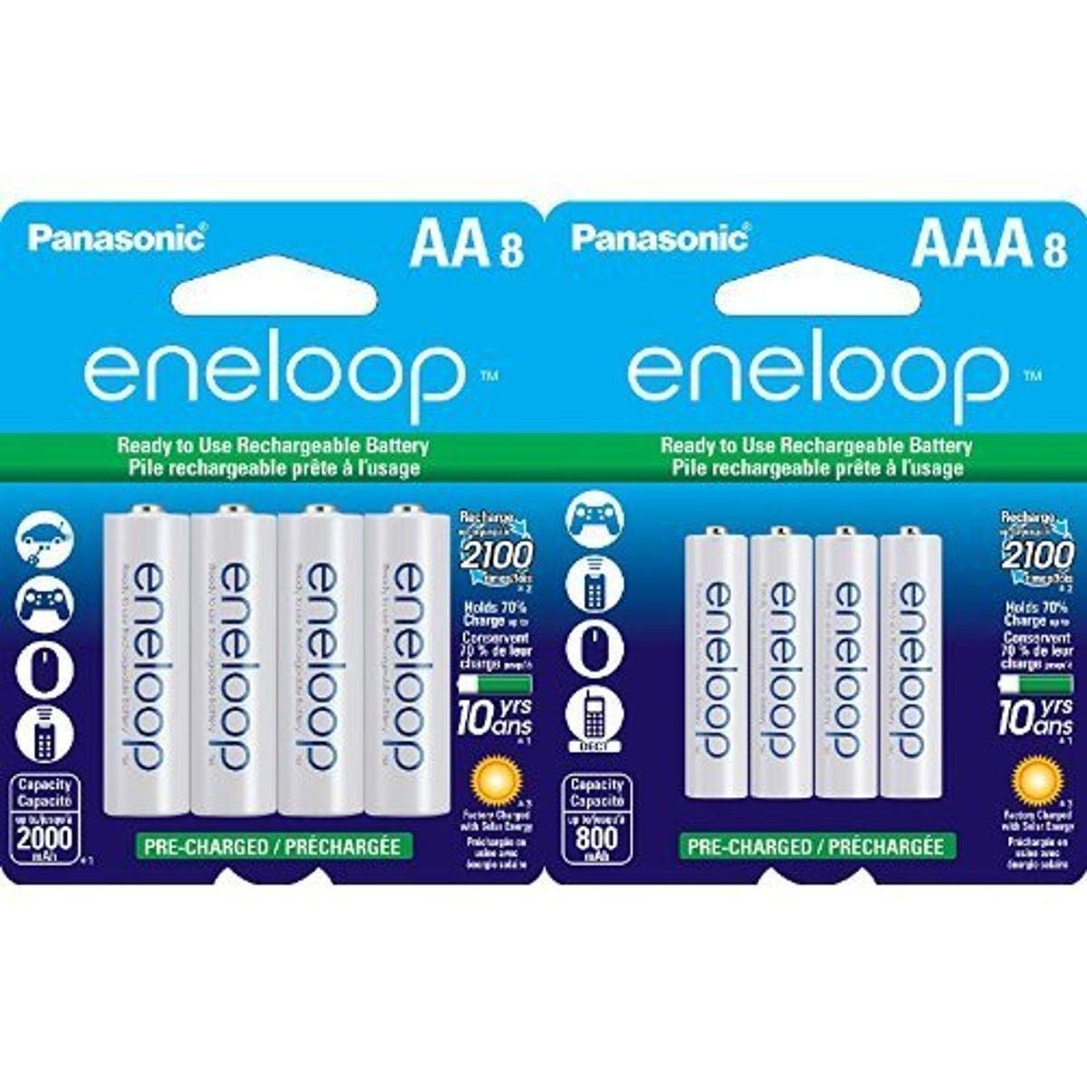 Panasonic Eneloop AA and AAA 2100 Cycle Ni MH Pre Charged - Panasonic Official Imagery - 1
