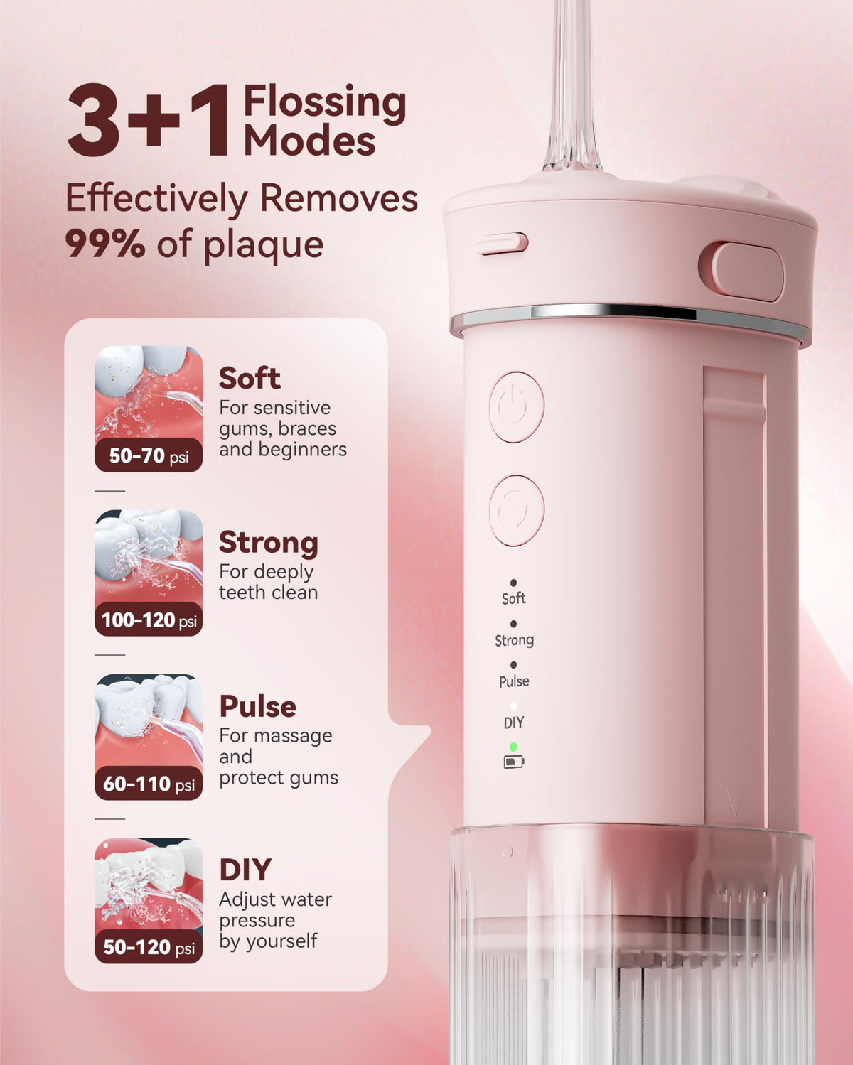 Portable Mini Water Dental Flosser for Teeth Cleaning Travel - JTF Official Imagery - 4