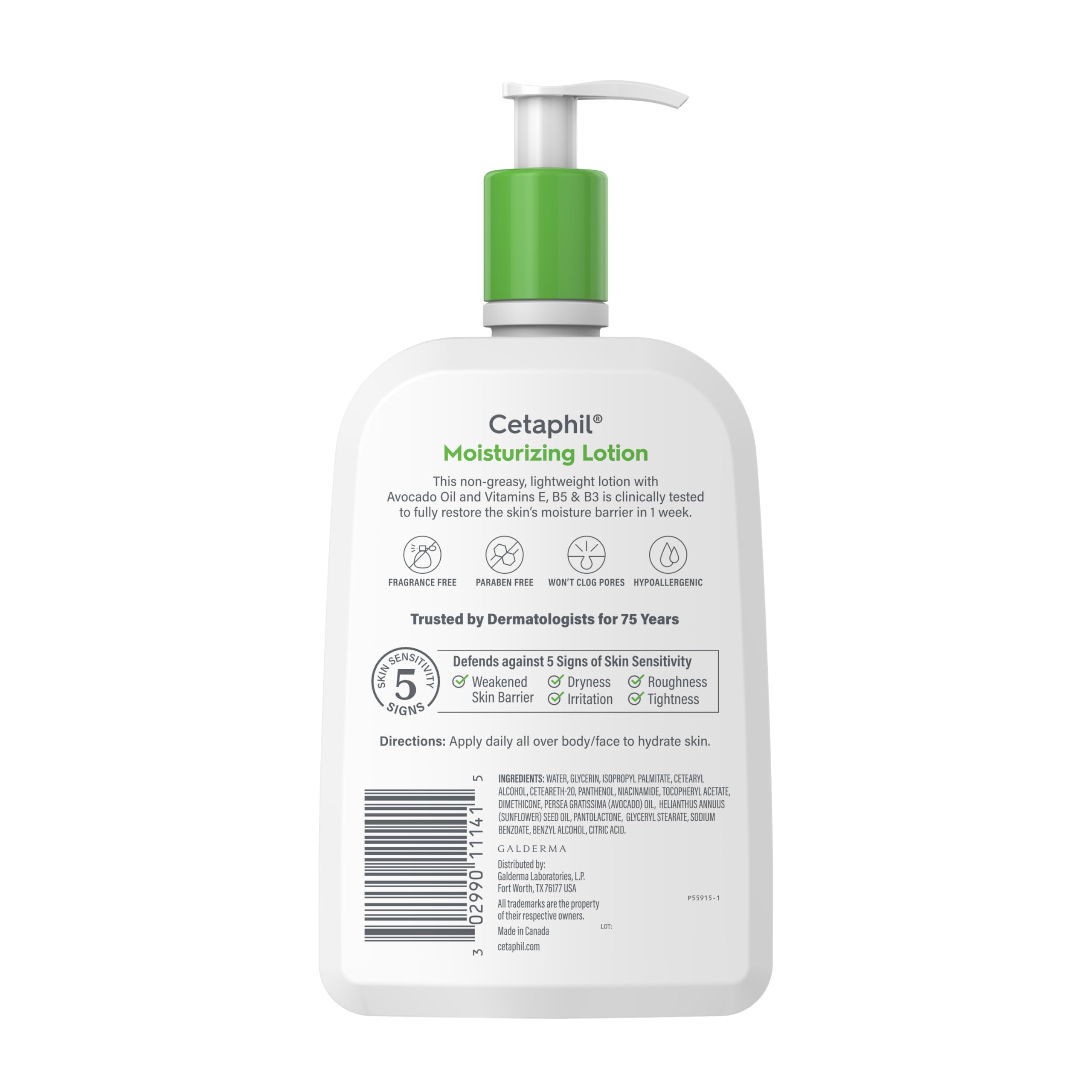 Cetaphil Moisturizing Lotion, Sensitive Skin, 20 oz