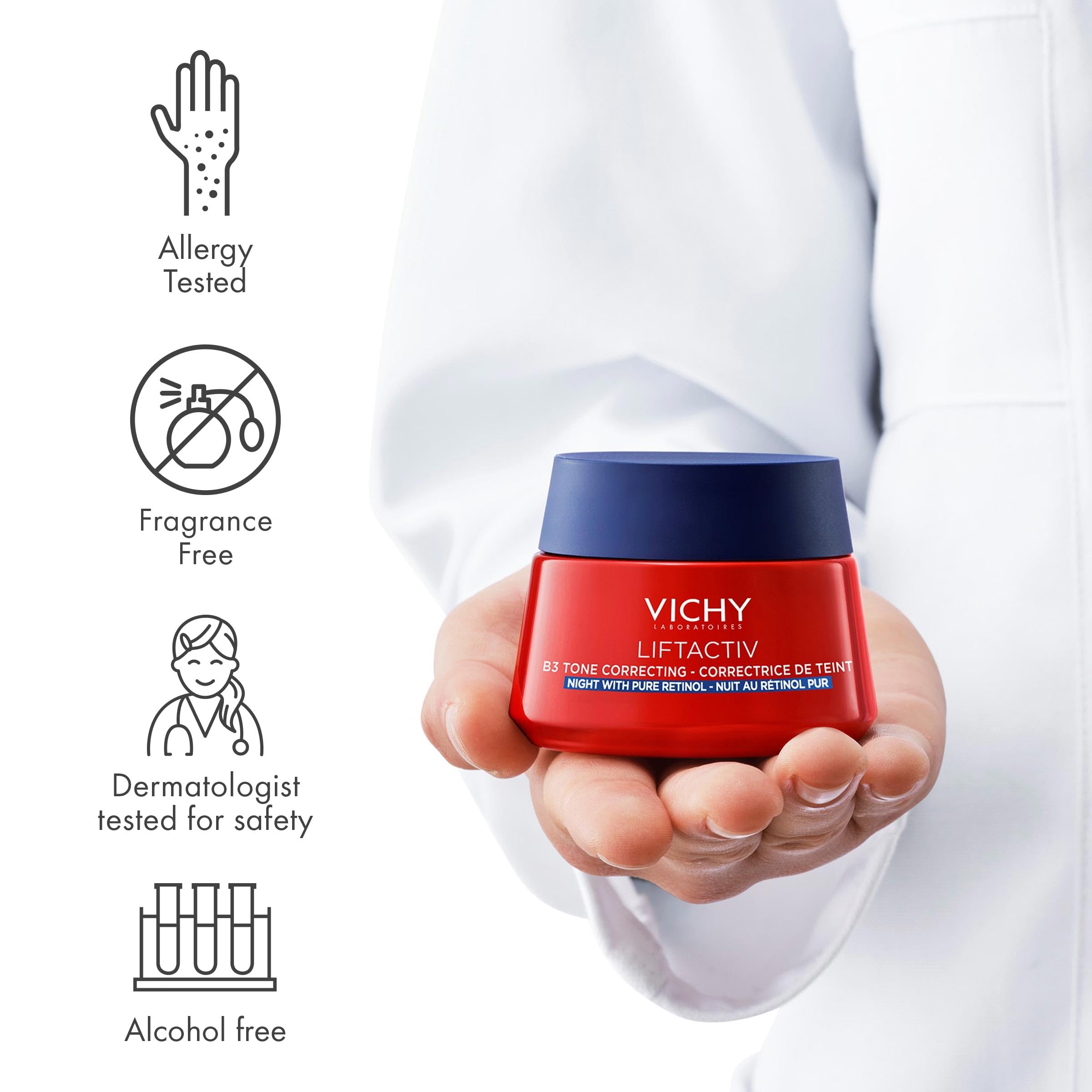 VICHY LiftActiv B3 4% Niacinamide + 0.15% Retinol Night Cream 1.69oz