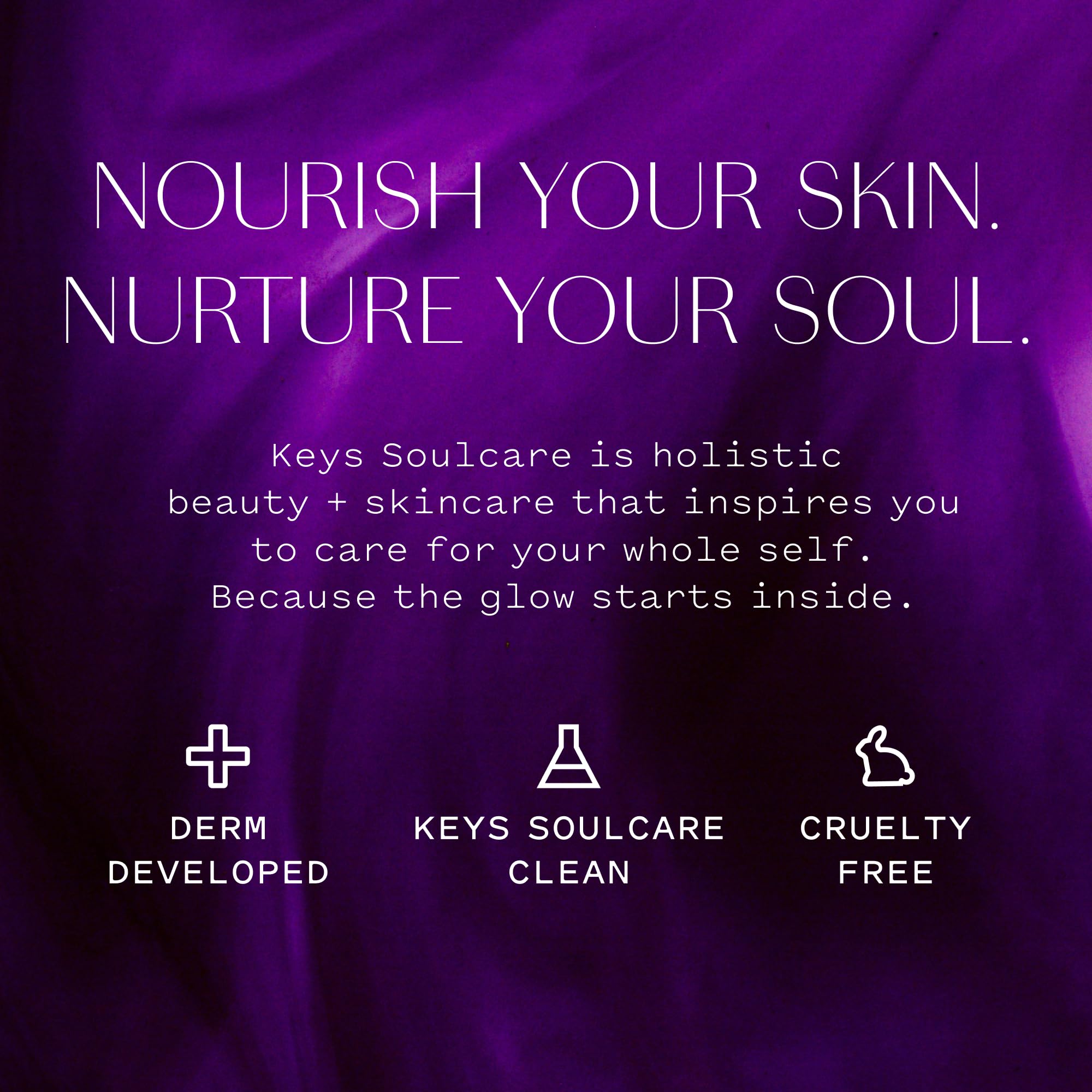 Keys Soulcare Let Me Glow illuminating serum and primer in a sleek bottle, designed to enhance skin's radiance.