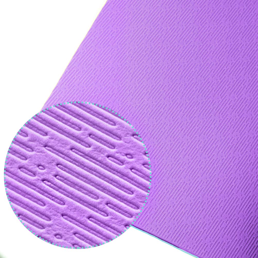 Hatha Yoga Extra Thick TPE Yoga Mat - 72"x 32" Thickness 1/2 Inch -Eco Friendly- With High Density Anti-Tear Exe