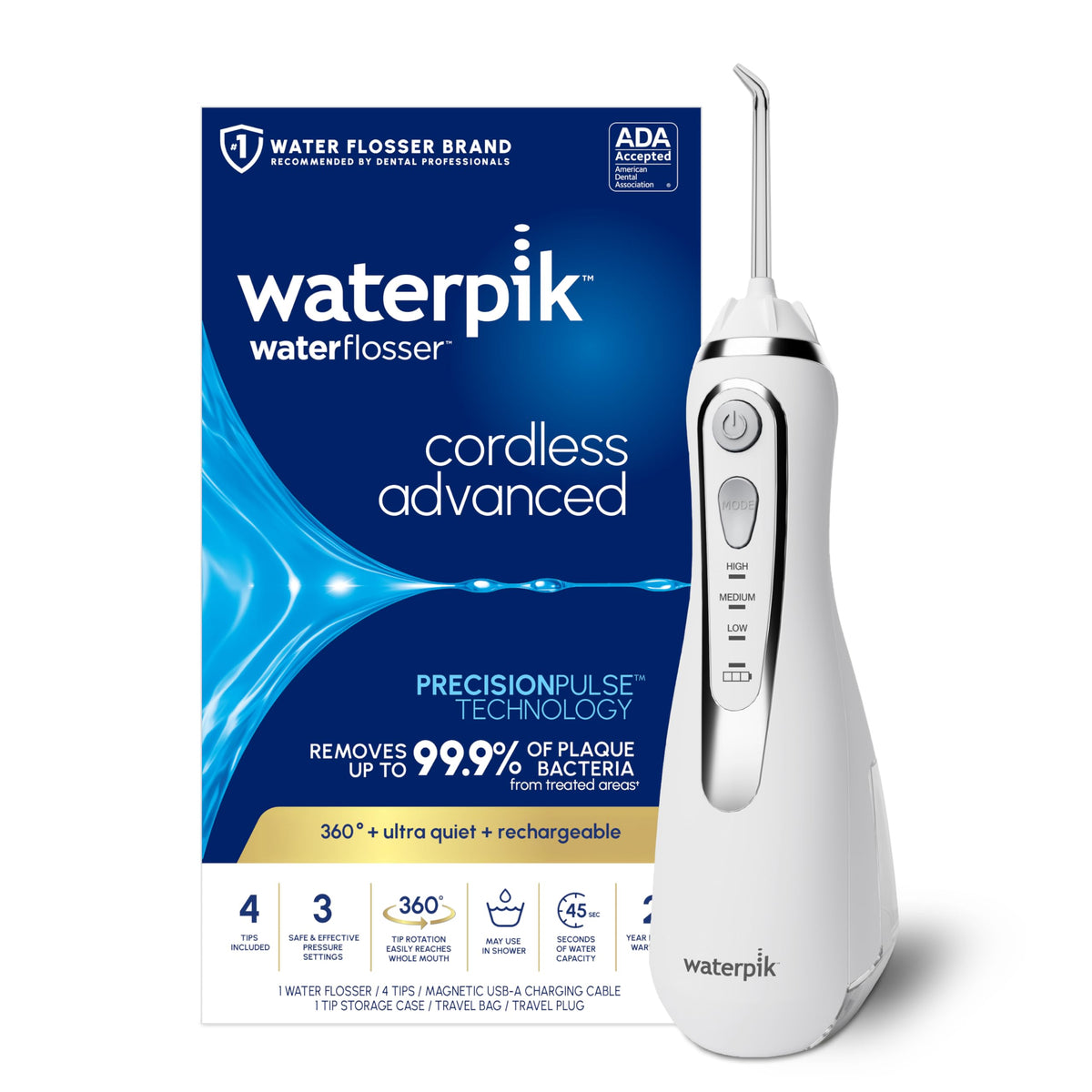 Waterpik Cordless Advanced Portable Water Flosser - Waterpik Official Imagery - 1