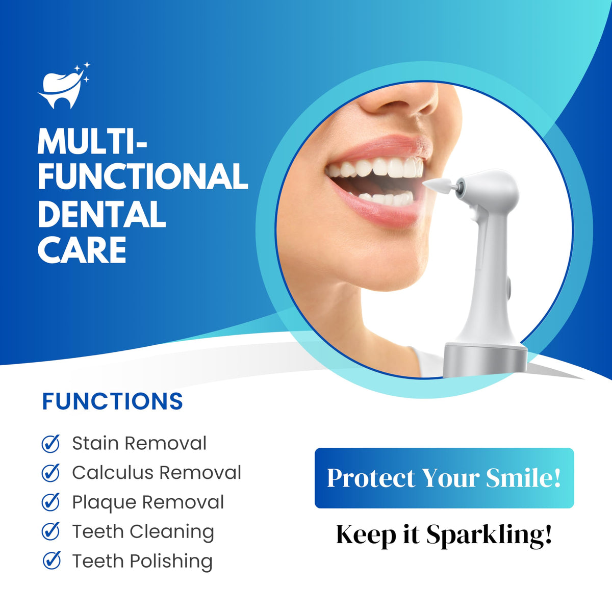 Ultrasonic Electric Teeth Polisher - Premium Selection Official Imagery - 3