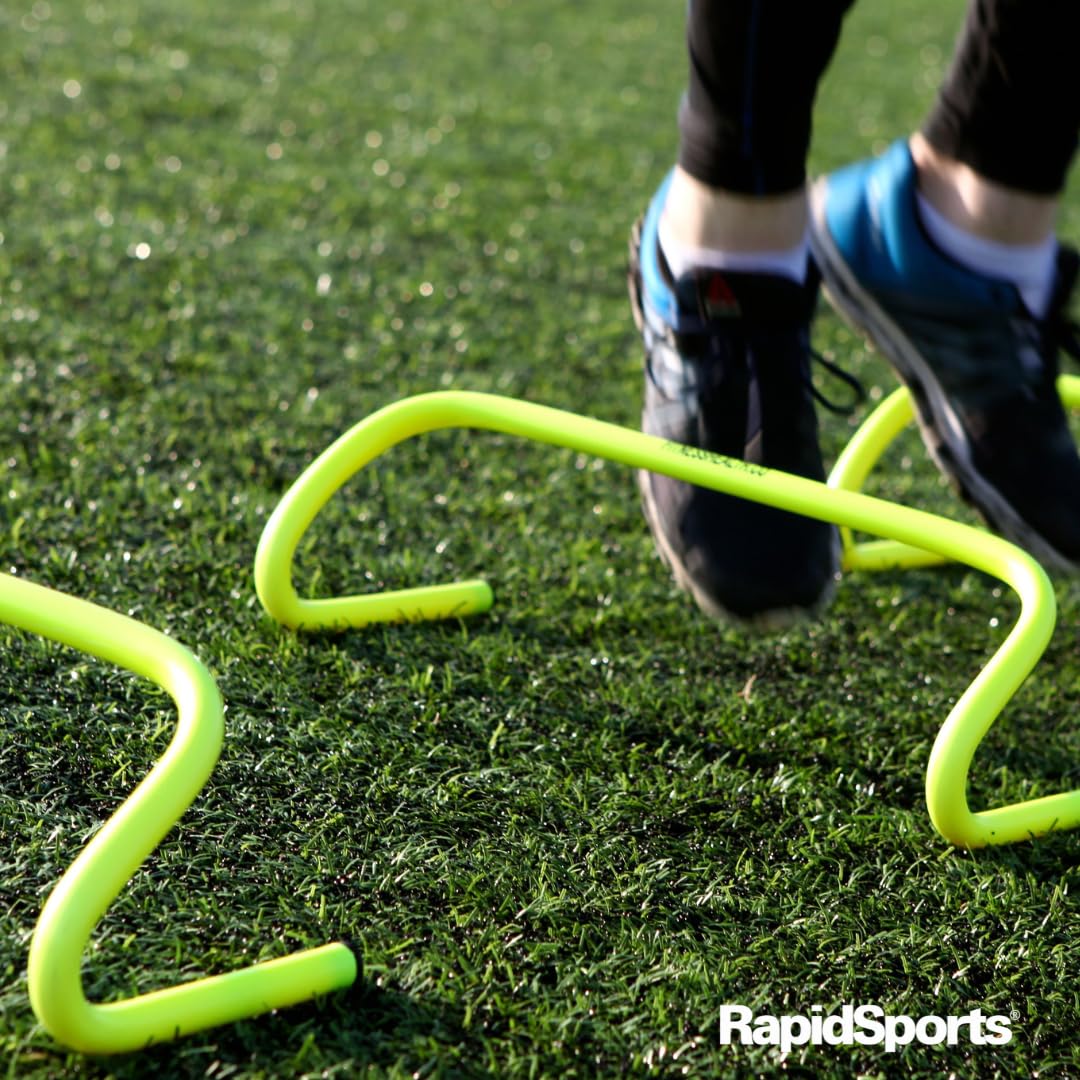 Fitness Health - Speed & Agility Athlete Training Set, Speed Chute, Hurdles, Agility Ladder and Sports Cones, Metal Pegs