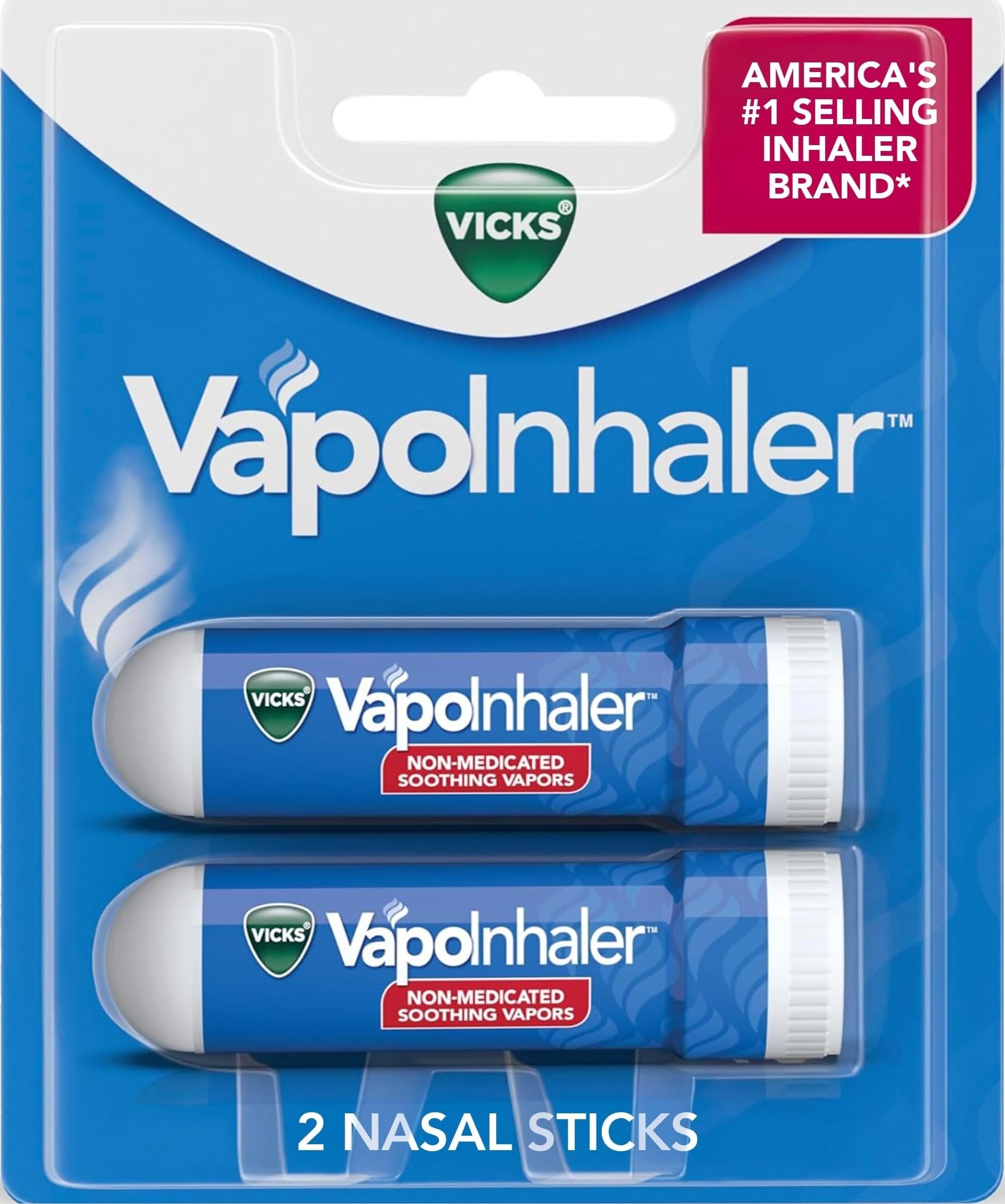 Vicks VapoInhaler, On-the-Go Portable Nasal Inhaler, - Product Imagery